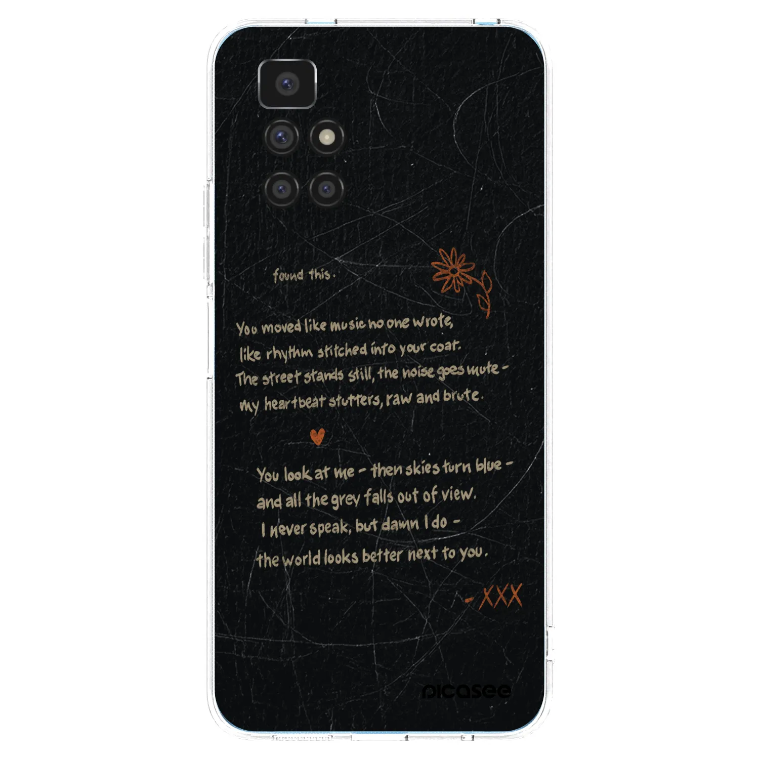 Picasee silikonska prozirna maskica za Xiaomi Redmi 10 - POET