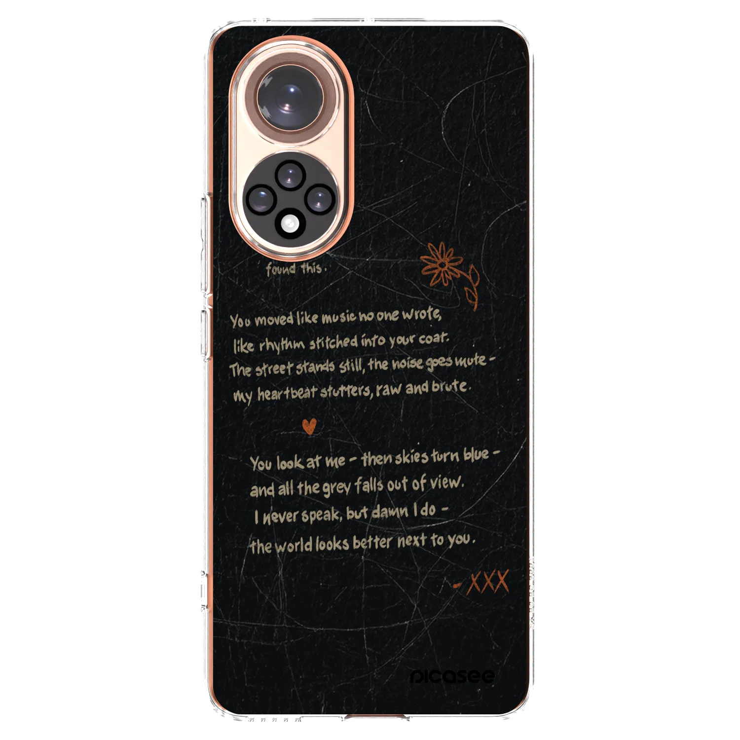 Picasee silikonska prozirna maskica za Honor 50 5G - POET