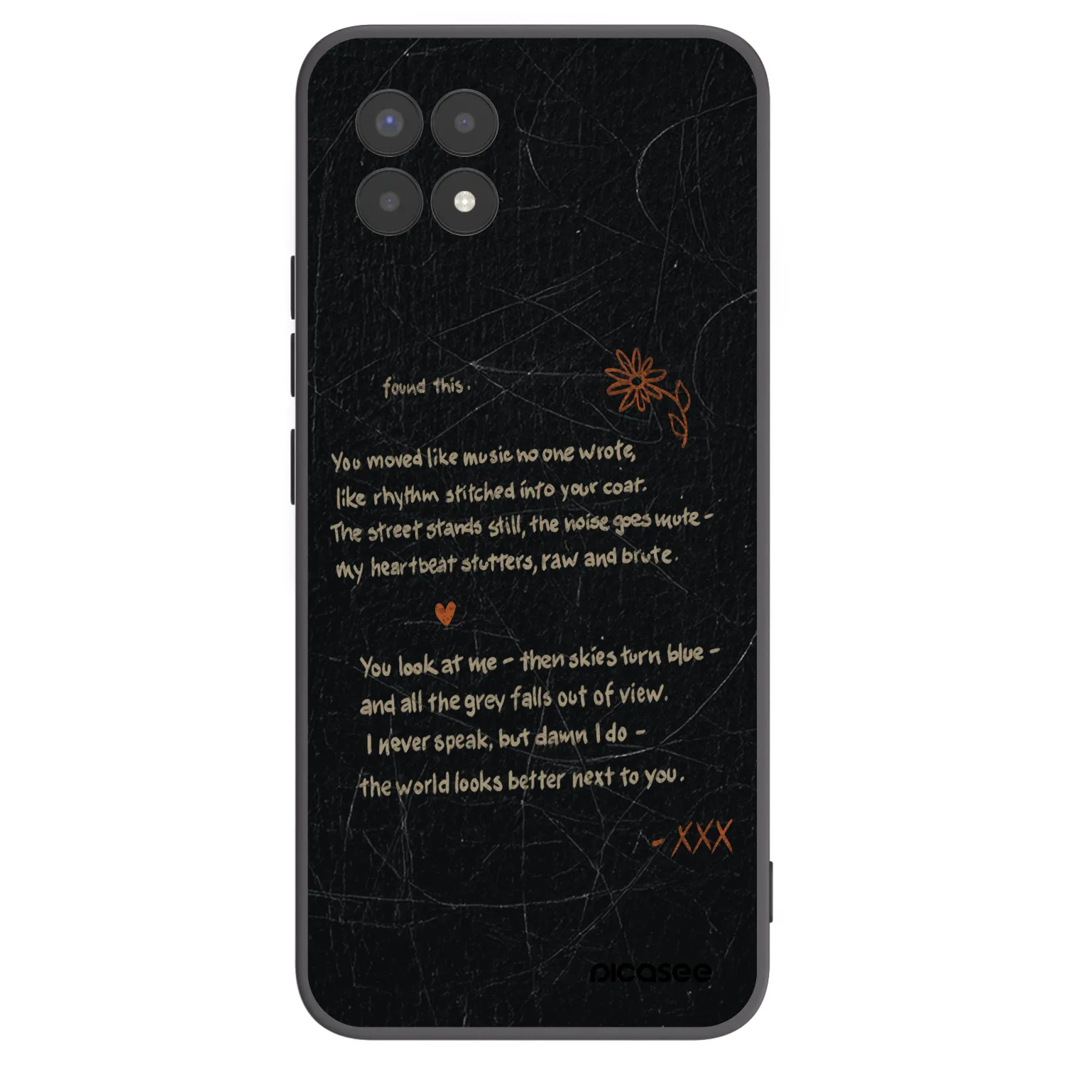 Picasee crna silikonska maskica za Realme 8i - POET