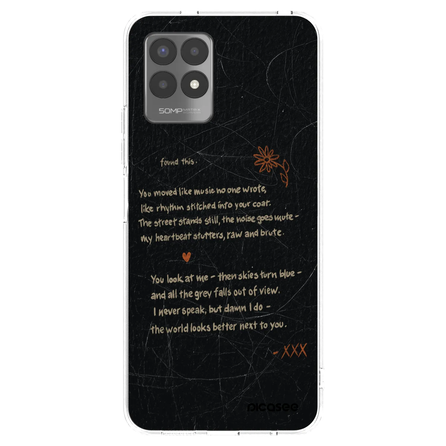 Picasee silikonska prozirna maskica za Realme 8i - POET