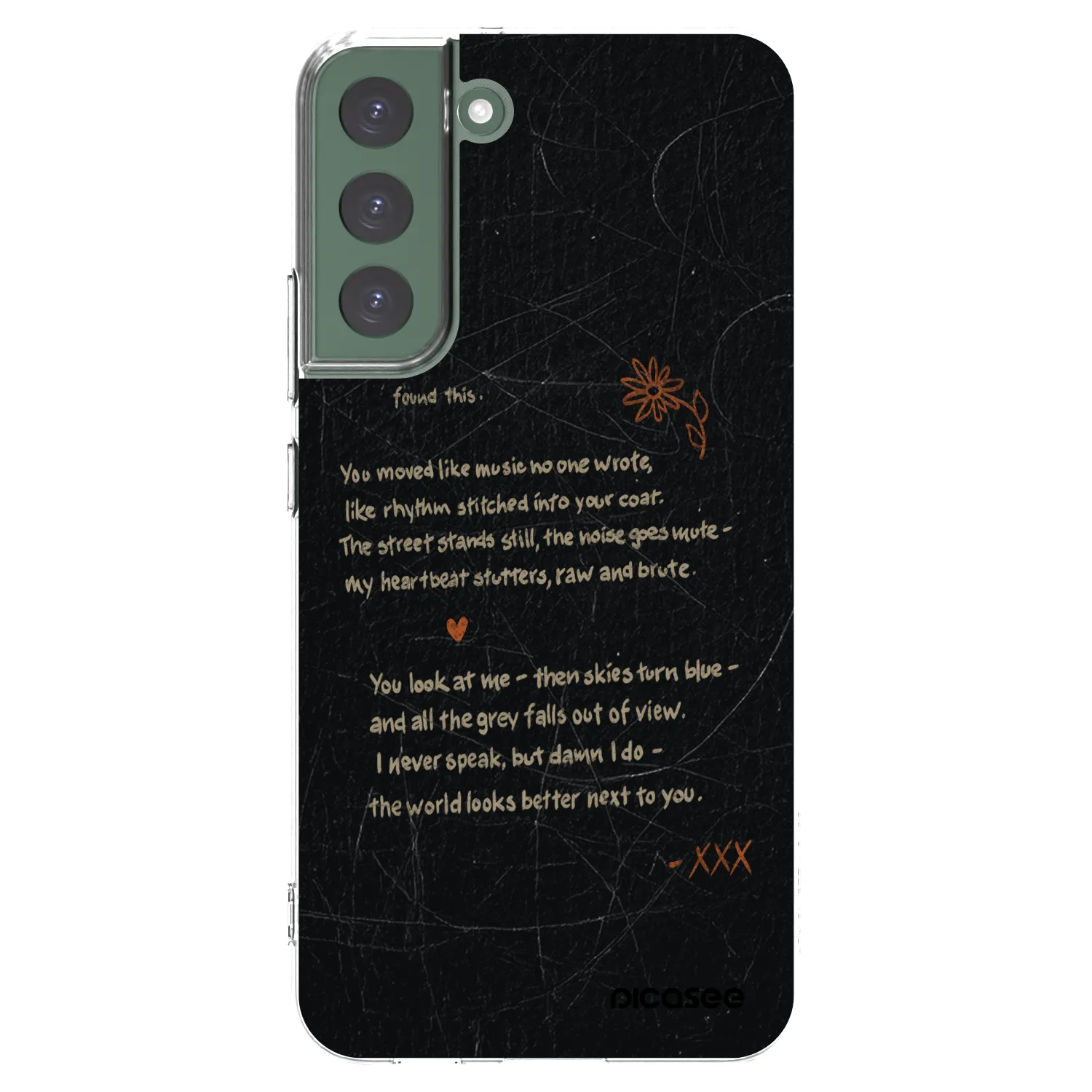 Picasee silikonska prozirna maskica za Samsung Galaxy S22+ 5G - POET