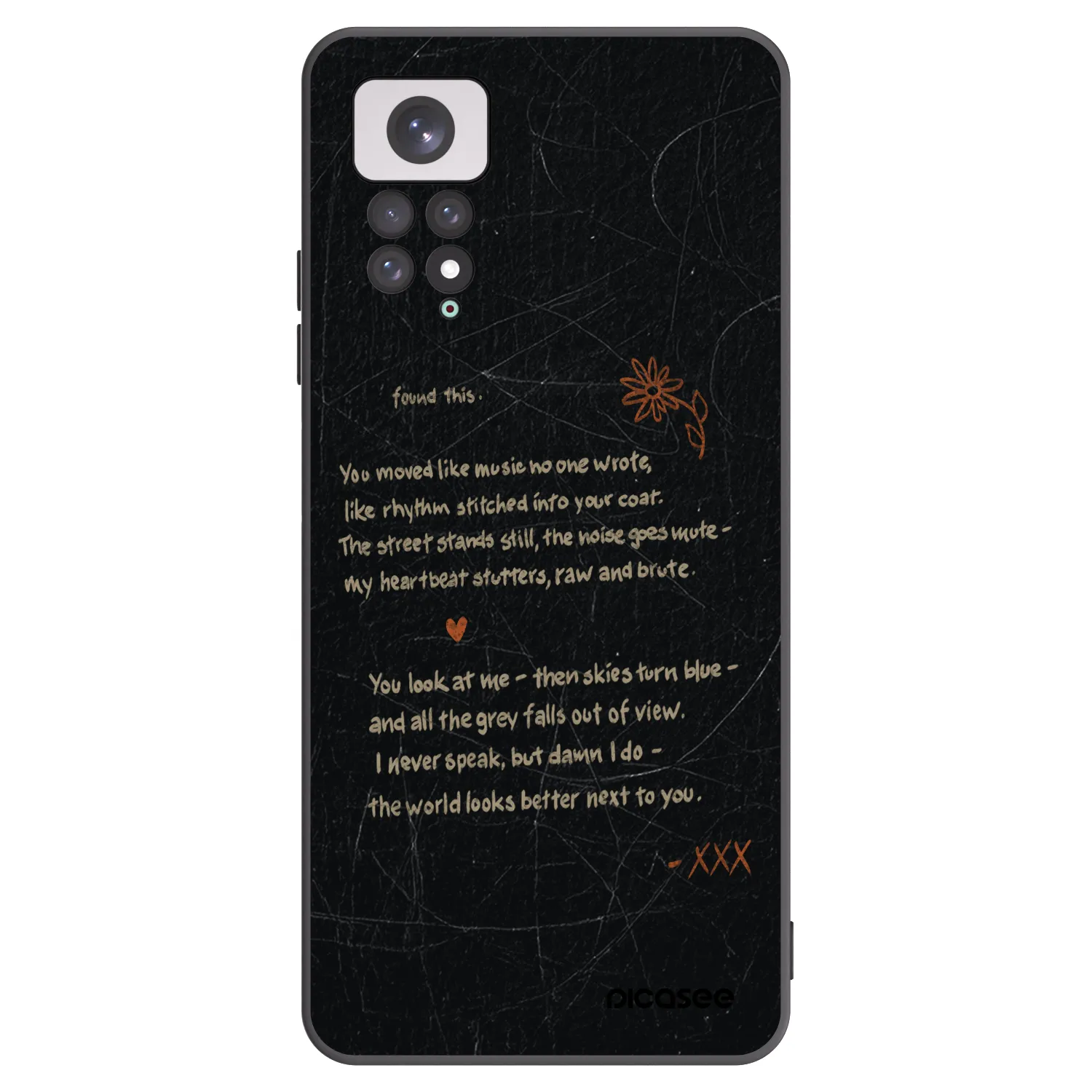 Picasee crna silikonska maskica za Xiaomi Redmi Note 11 - POET