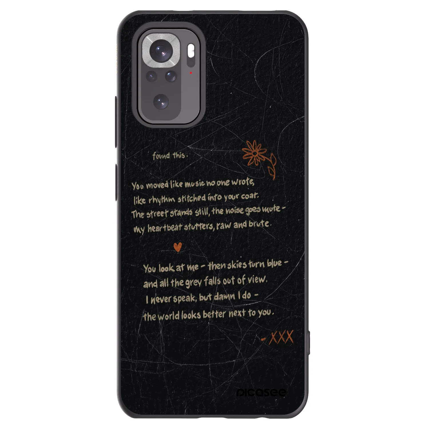 Picasee crna silikonska maskica za Xiaomi Redmi Note 11S 4G - POET
