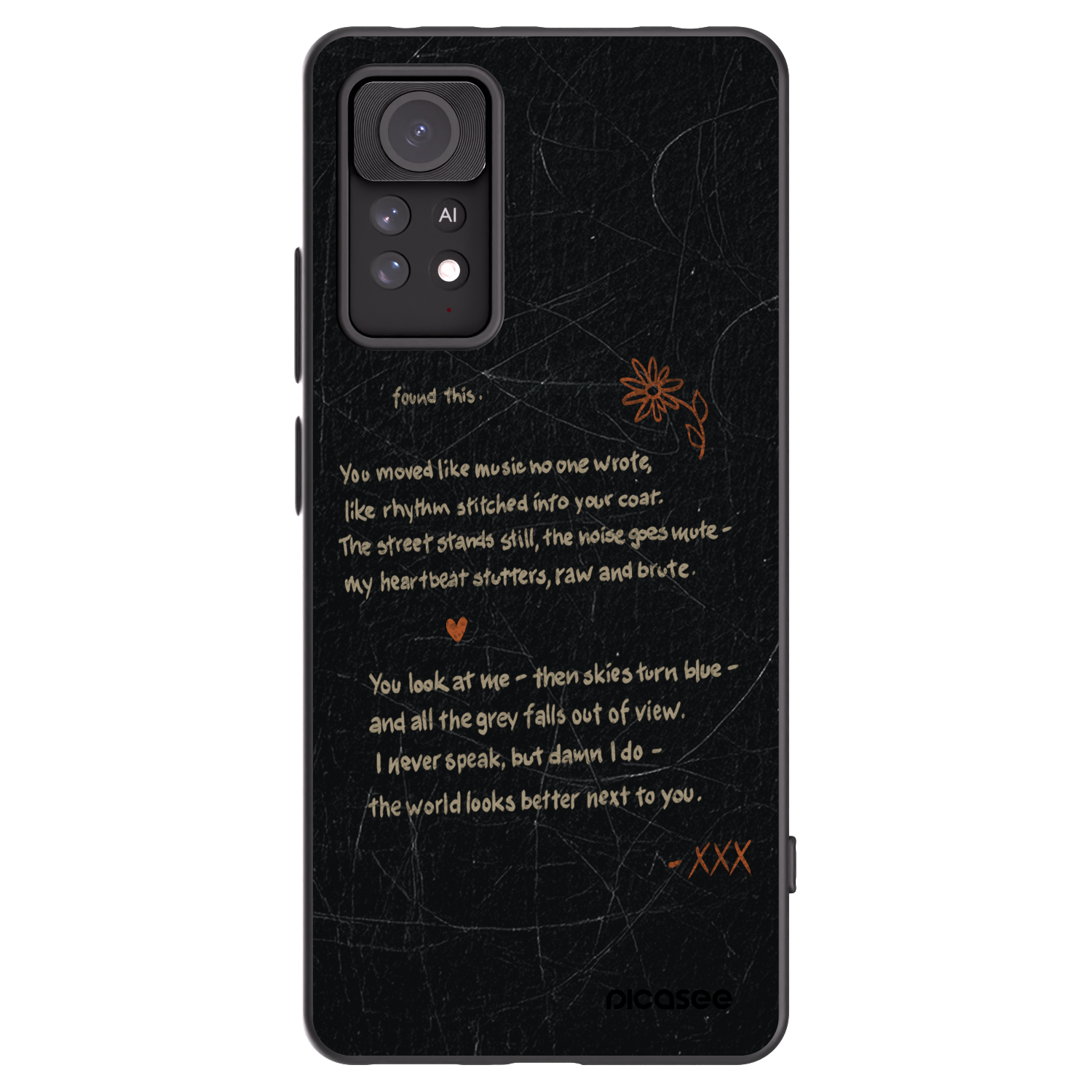 Picasee crna silikonska maskica za Xiaomi Redmi Note 11 Pro - POET