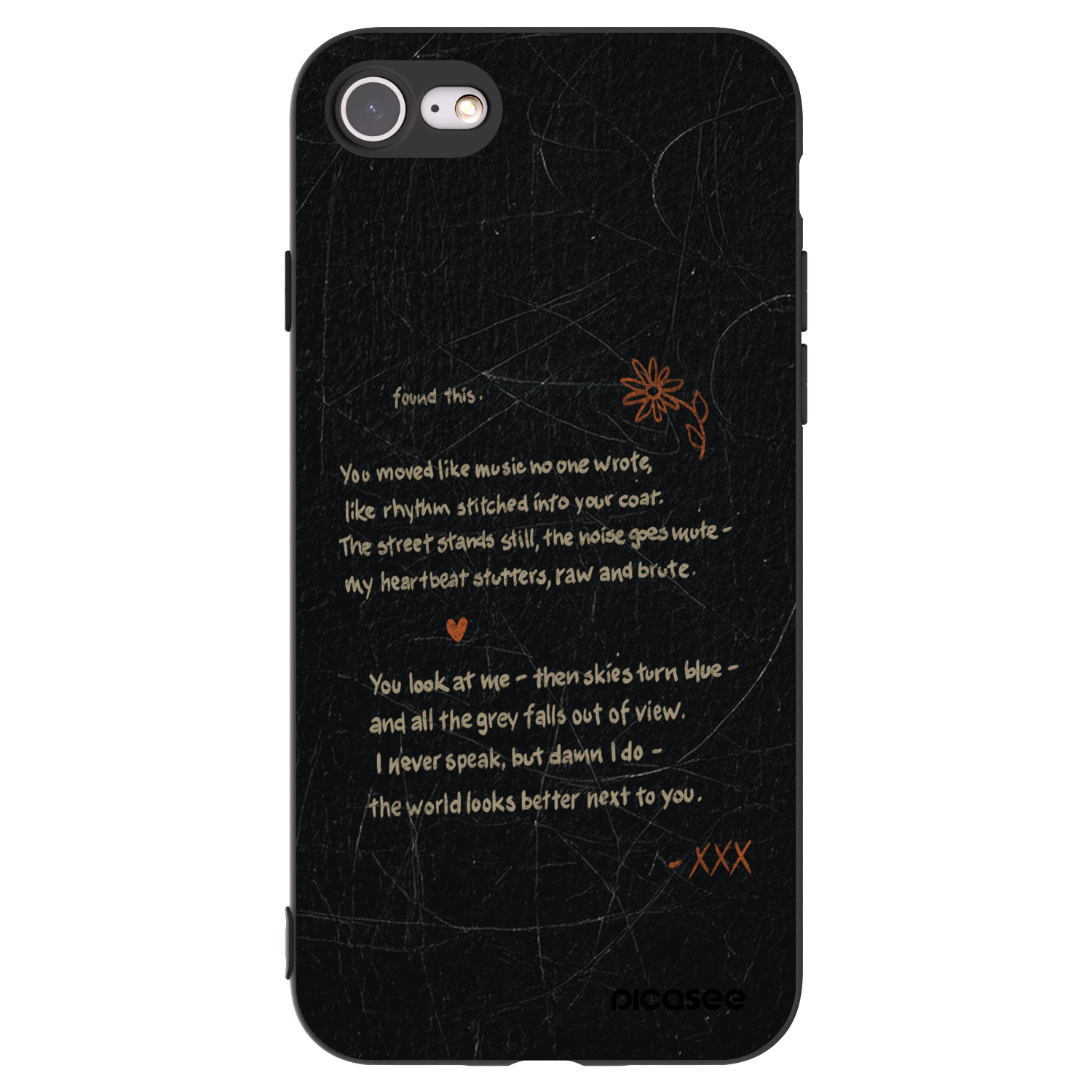 Picasee crna silikonska maskica za Apple iPhone SE 2022 - POET
