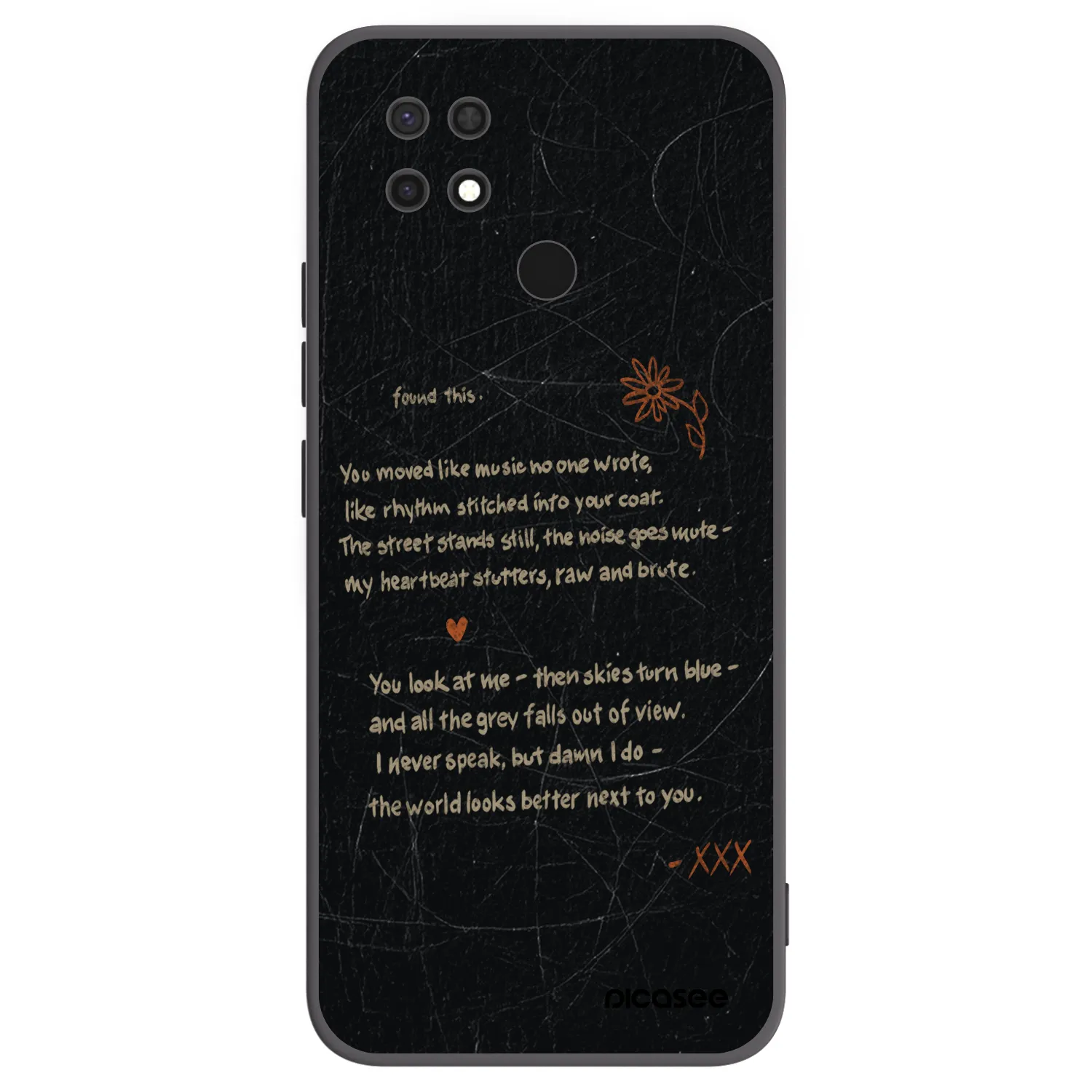Picasee crna silikonska maskica za Xiaomi Redmi 10C - POET