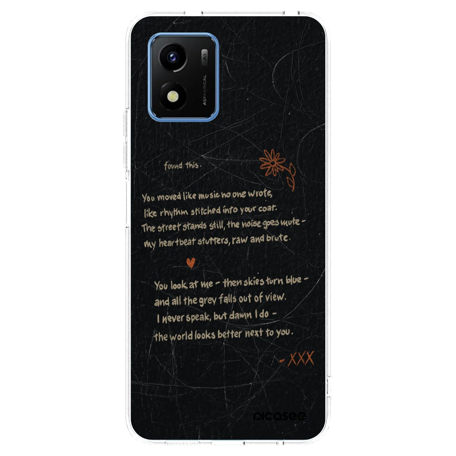 Picasee silikonska prozirna maskica za Vivo Y01 - POET