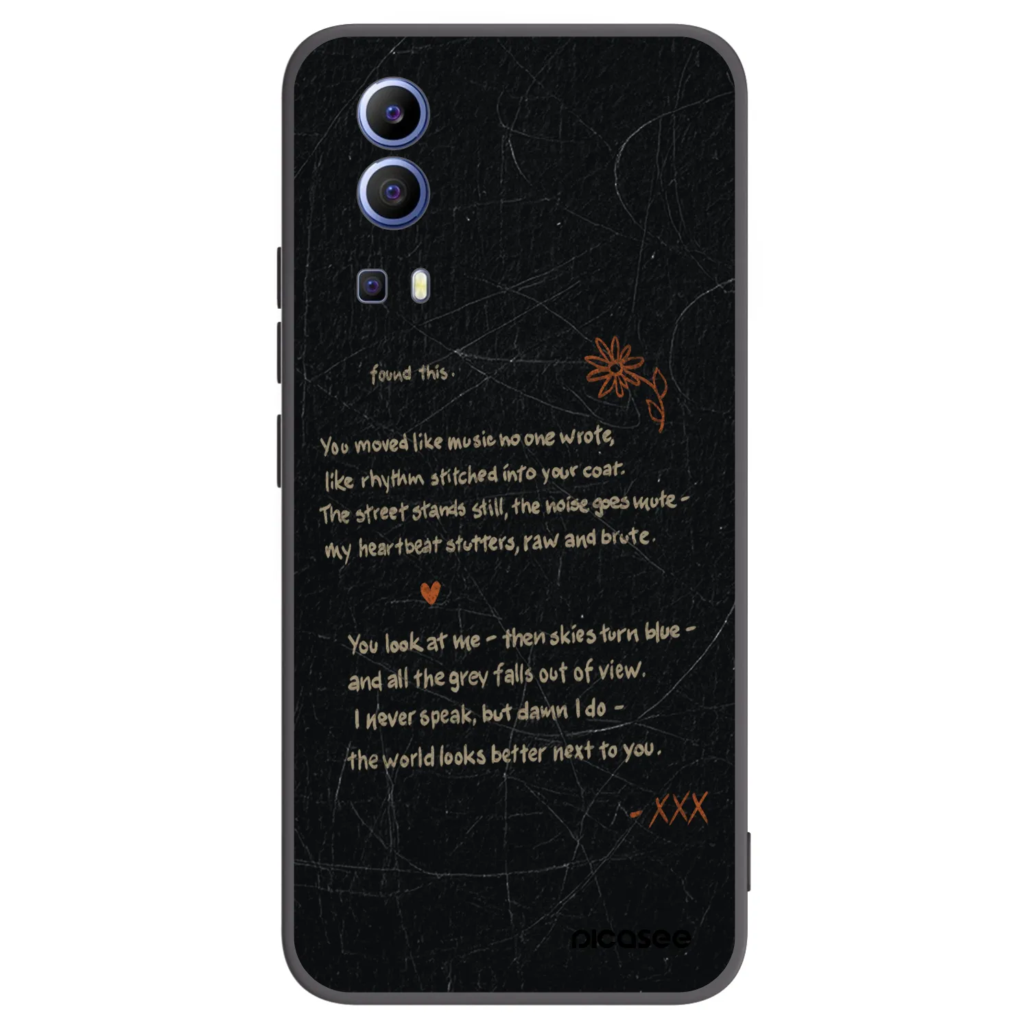 Picasee crna silikonska maskica za Vivo Y52 5G - POET