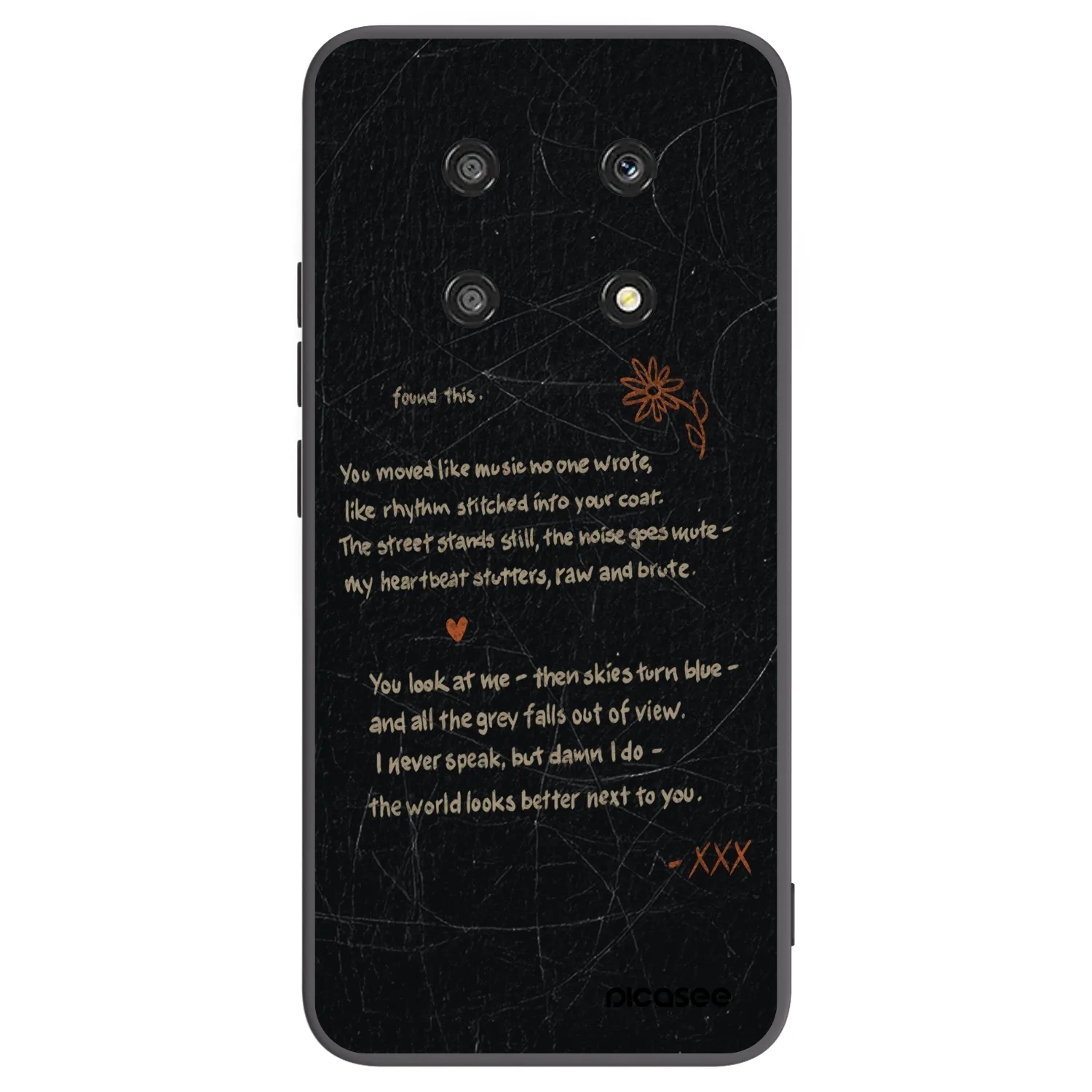Picasee crna silikonska maskica za Honor Magic4 Lite 5G - POET