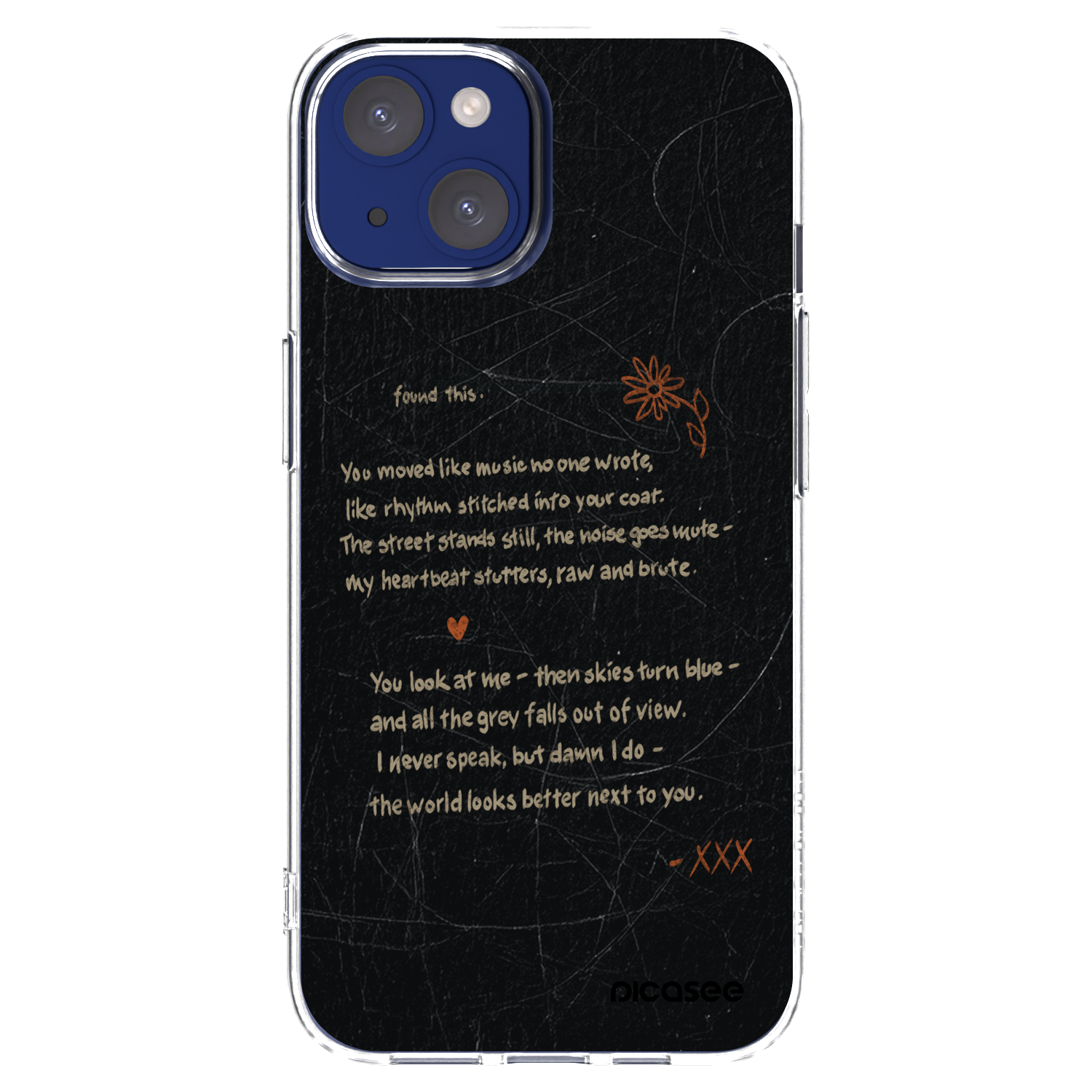 Picasee silikonska prozirna maskica za Apple iPhone 14 - POET