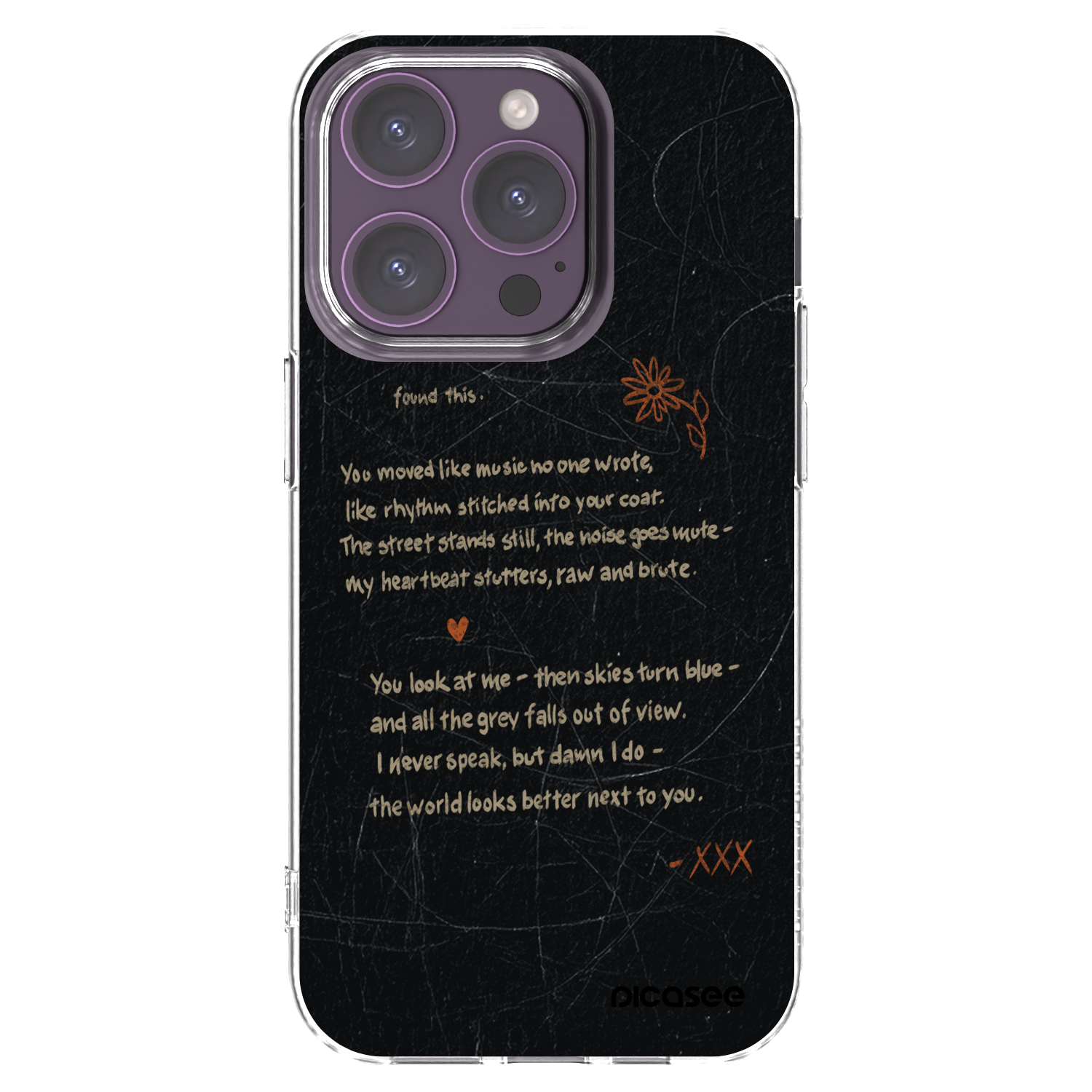 Picasee silikonska prozirna maskica za Apple iPhone 14 Pro - POET