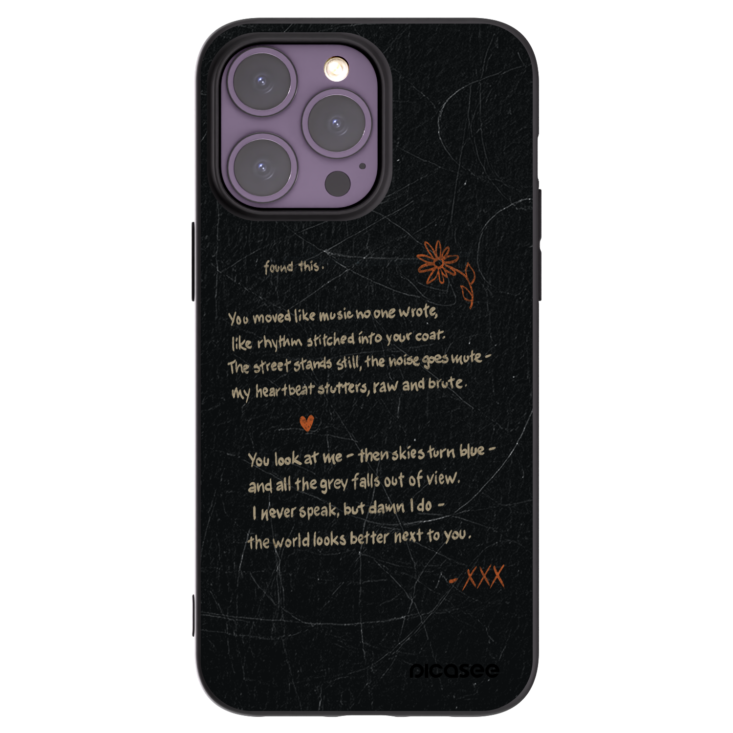Picasee crna silikonska maskica za Apple iPhone 14 Pro Max - POET