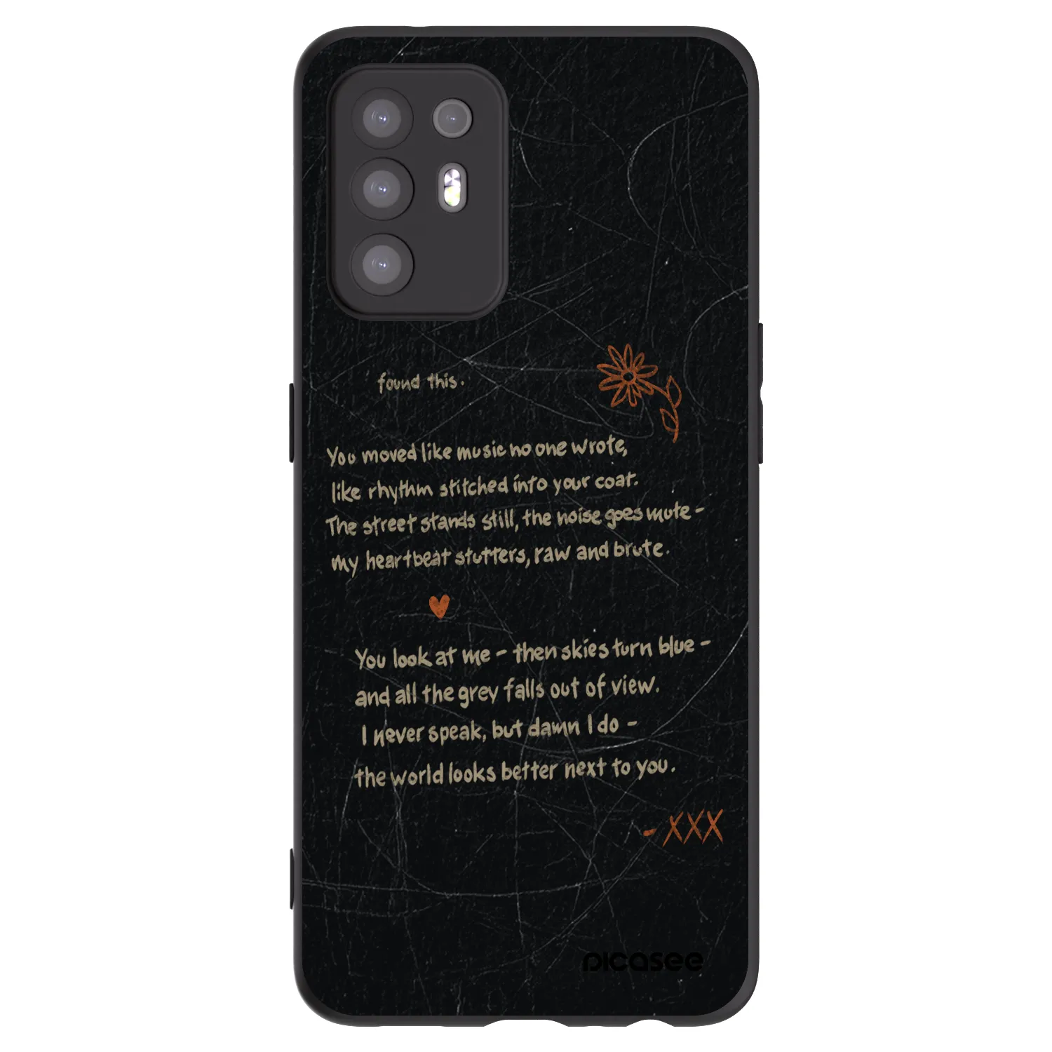 Picasee crna silikonska maskica za OPPO A94 5G - POET