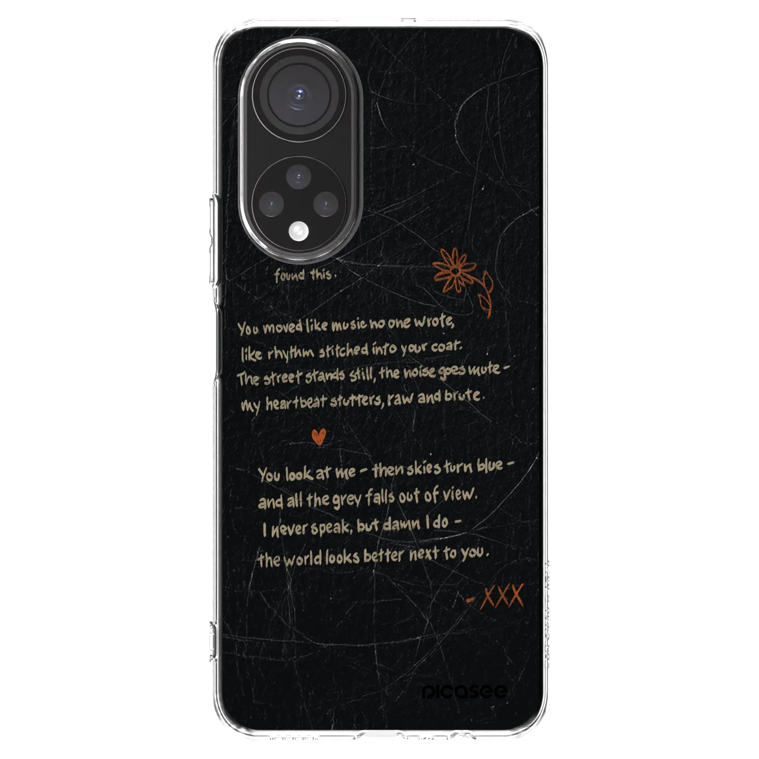 Picasee silikonska prozirna maskica za Honor X7 - POET