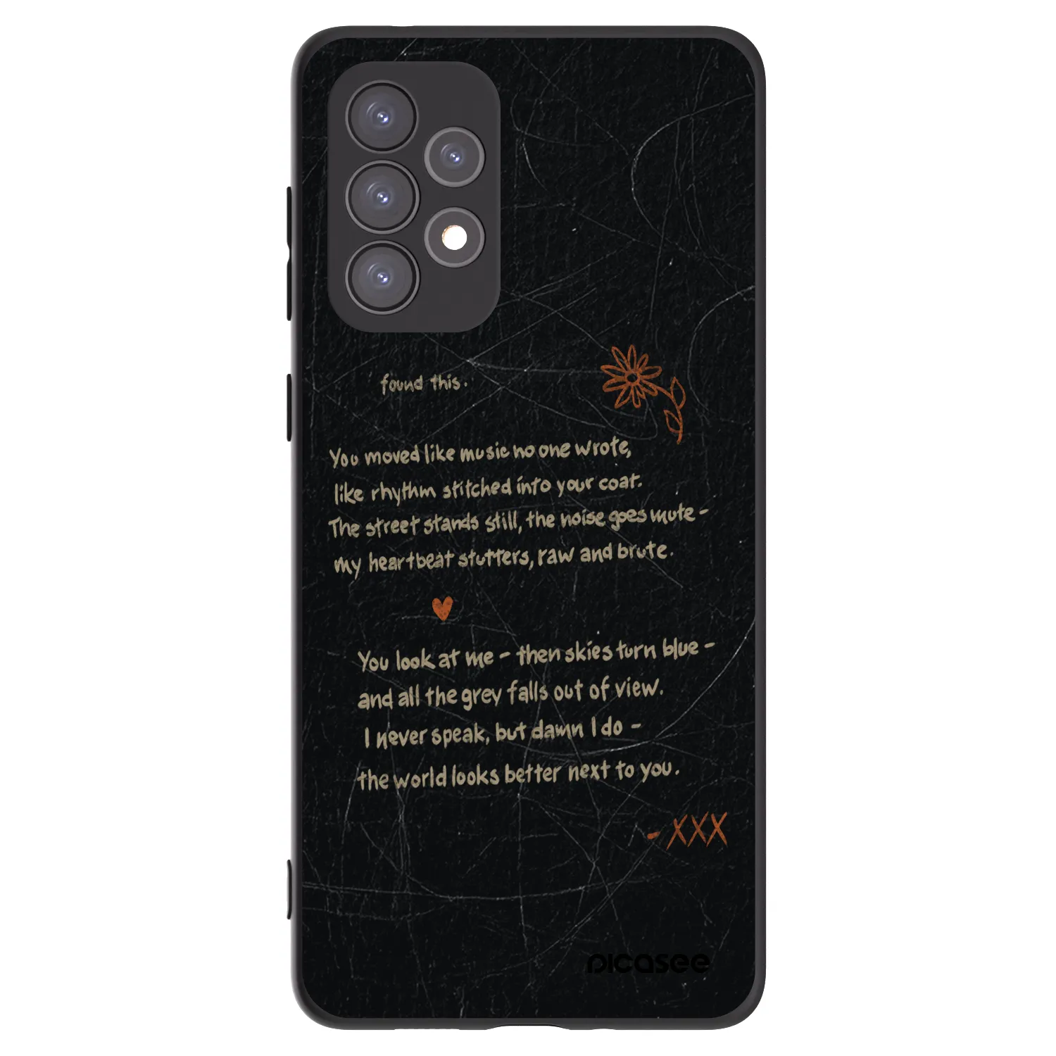 Picasee crna silikonska maskica za Samsung Galaxy A73 5G - POET