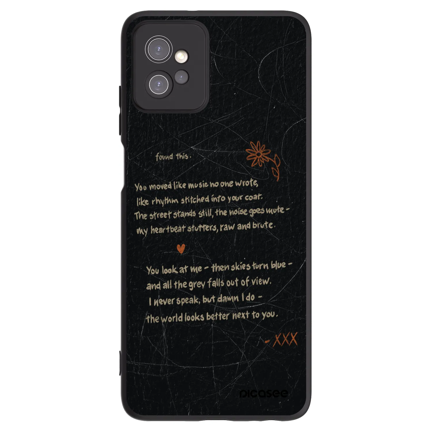 Picasee crna silikonska maskica za Motorola Moto G32 - POET