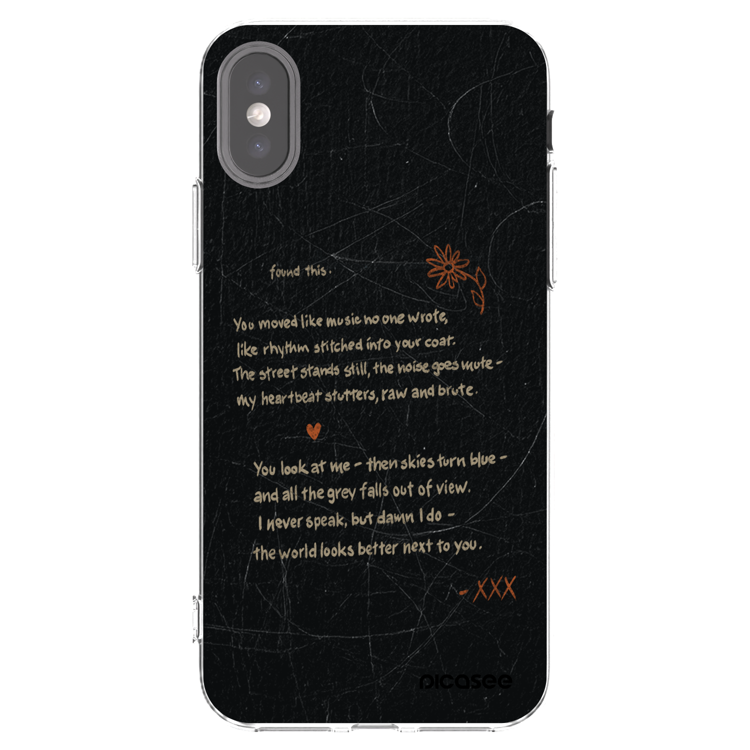 Picasee silikonska prozirna maskica za Apple iPhone X/XS - POET