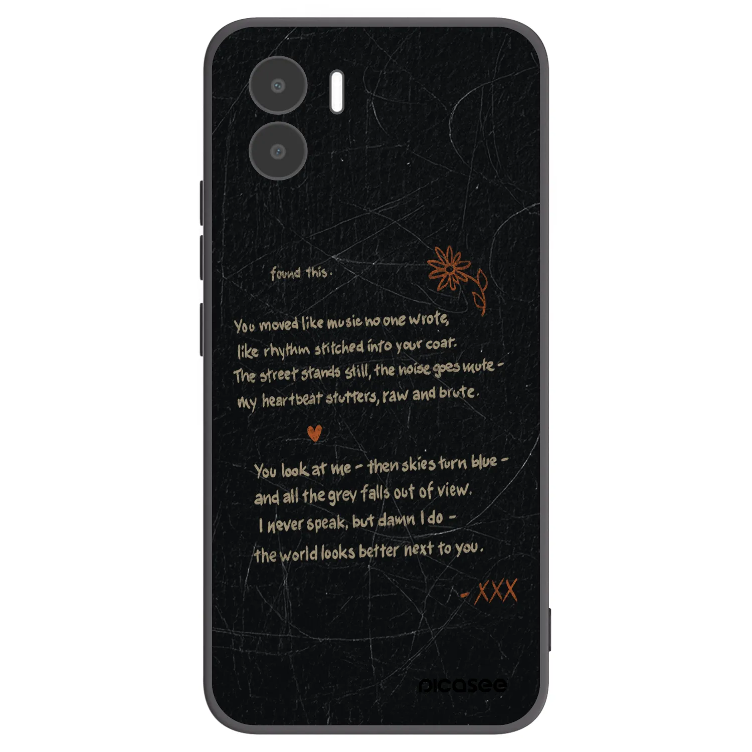 Picasee crna silikonska maskica za Xiaomi Redmi A1 - POET