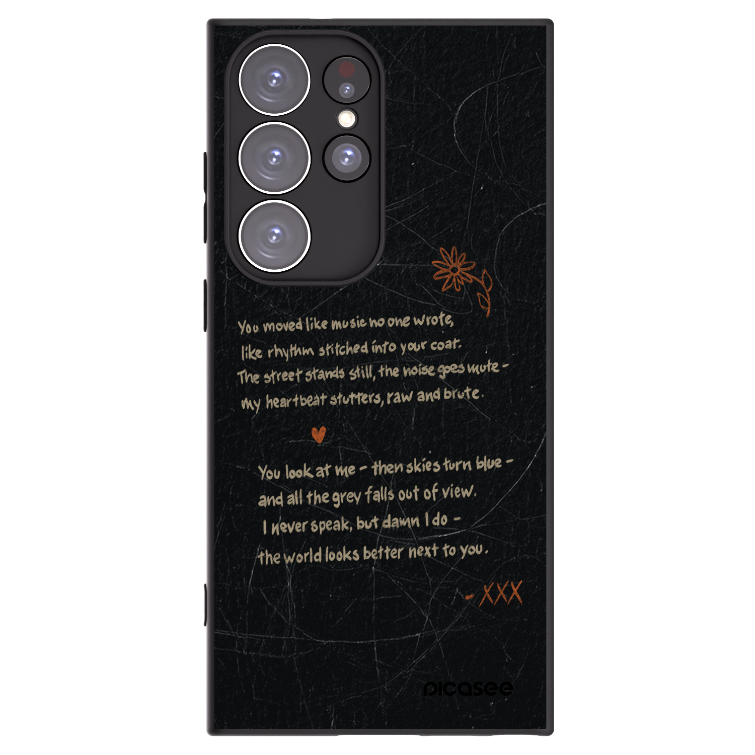 Picasee crna silikonska maskica za Samsung Galaxy S23 Ultra 5G - POET