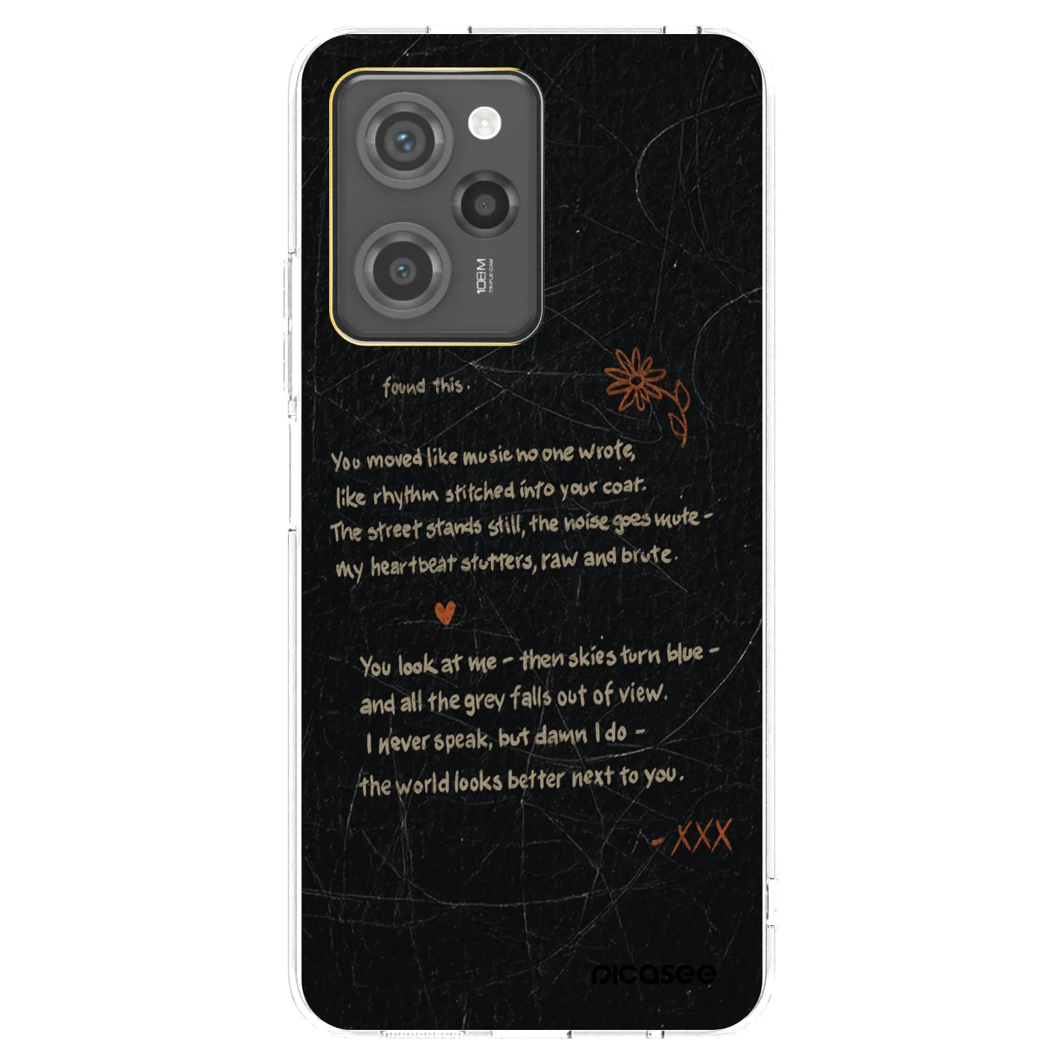 Picasee crna silikonska maskica za Xiaomi Poco X5 Pro - POET