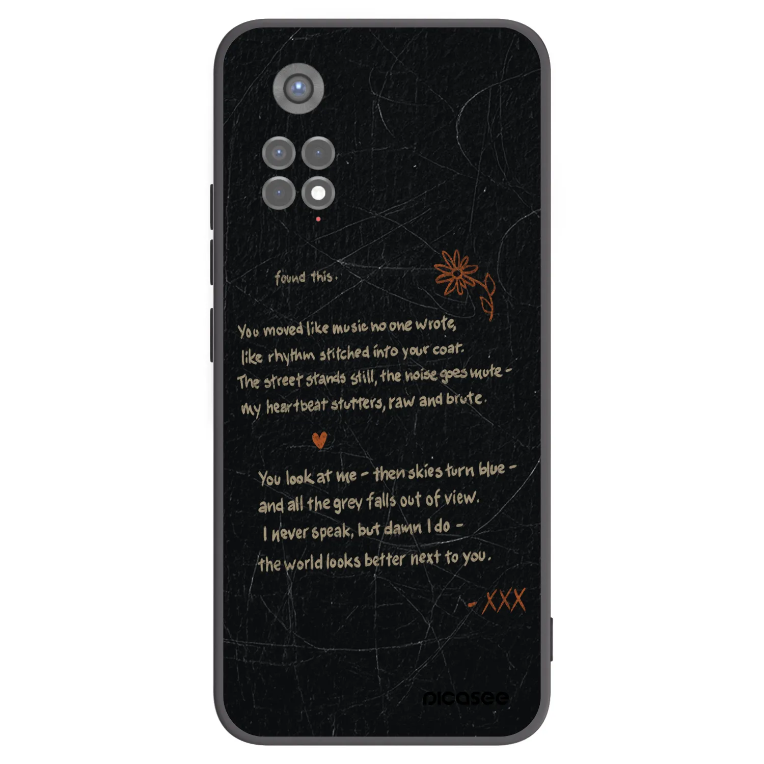 Picasee crna silikonska maskica za Xiaomi Redmi Note 11S 5G - POET