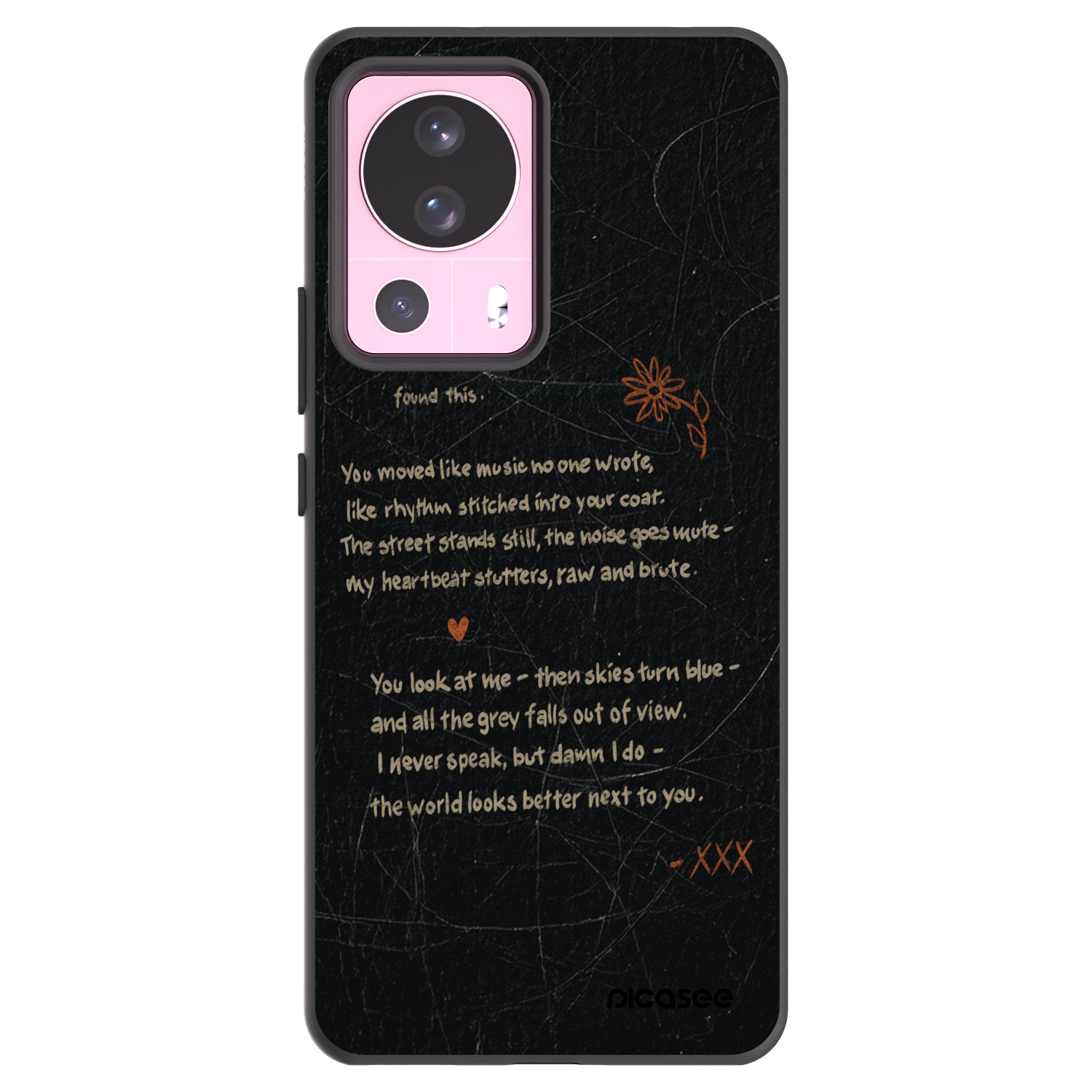 Picasee crna silikonska maskica za Xiaomi 13 Lite - POET