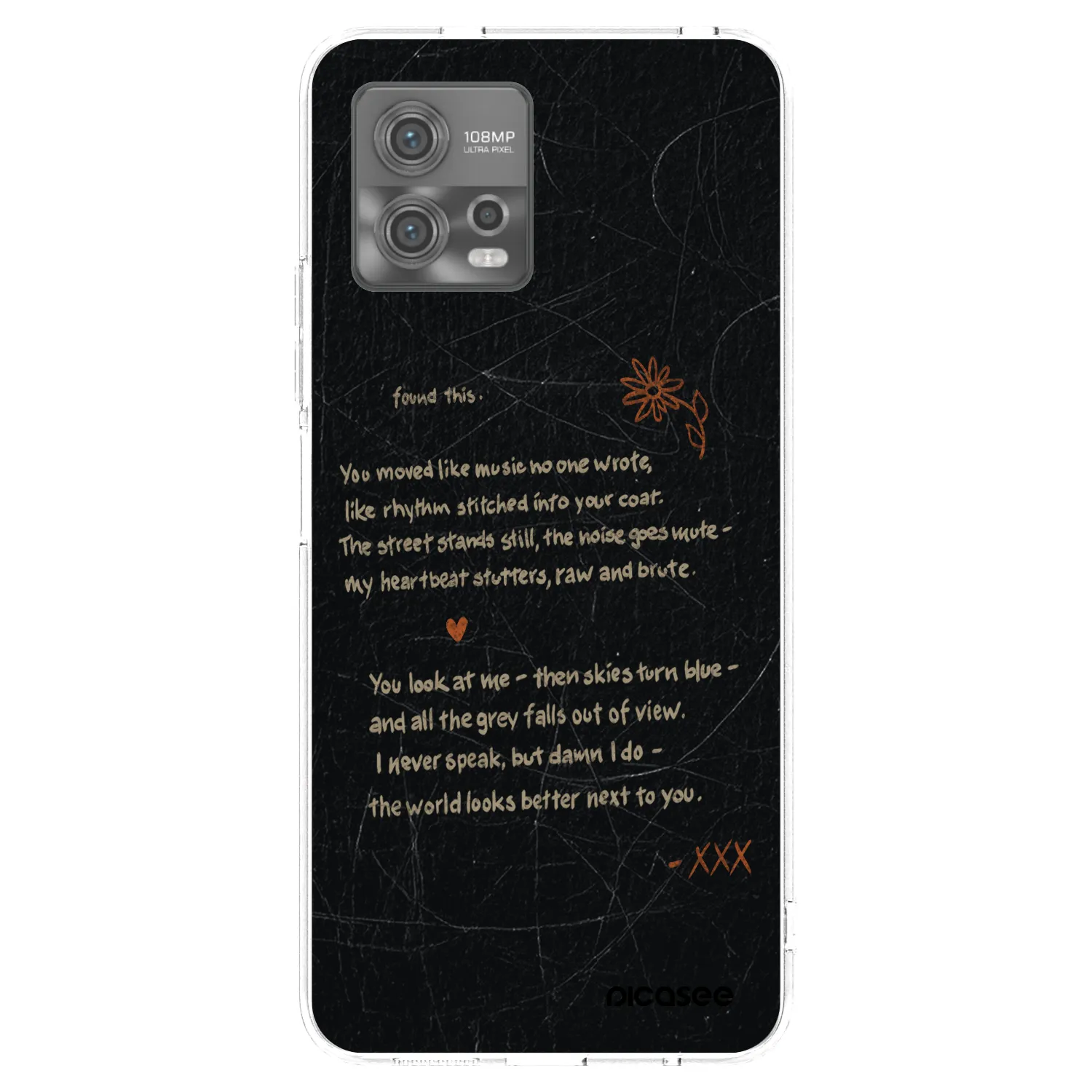 Picasee silikonska prozirna maskica za Motorola Moto G72 - POET