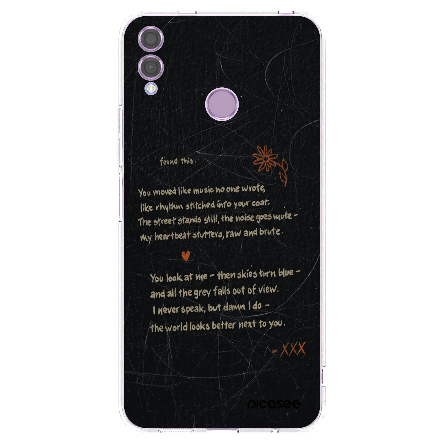 Picasee silikonska prozirna maskica za Honor 8X - POET