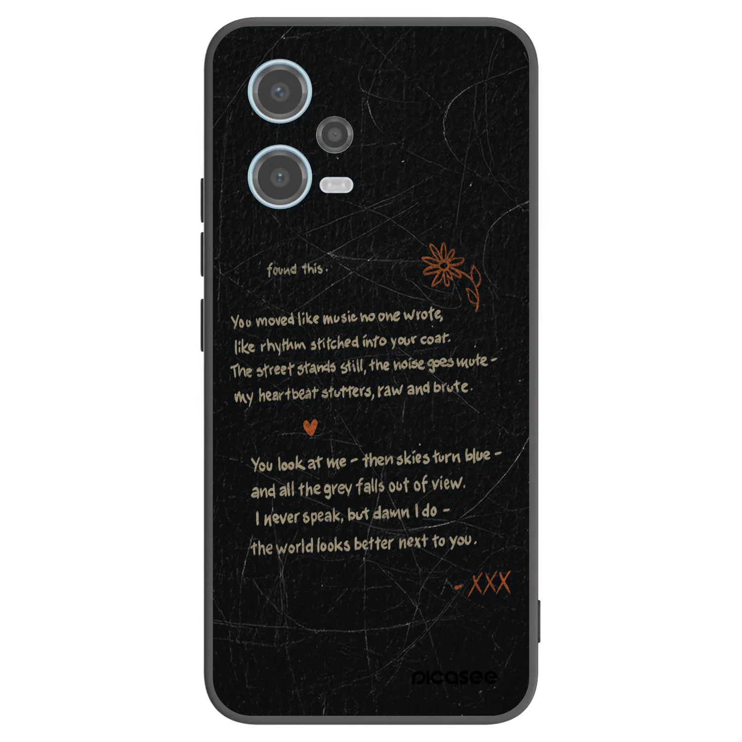 Picasee crna silikonska maskica za Xiaomi Redmi Note 12 5G - POET