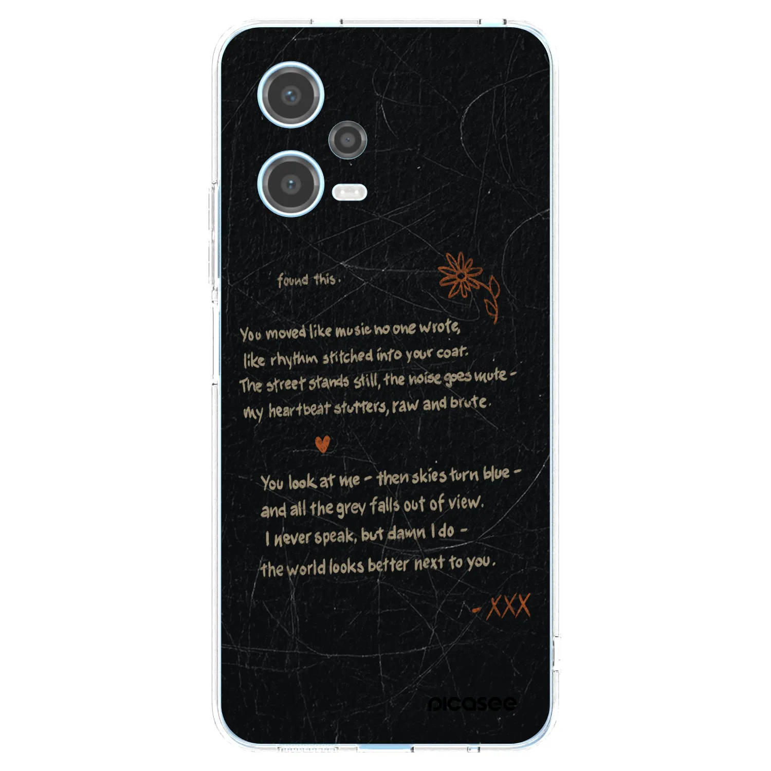 Picasee silikonska prozirna maskica za Xiaomi Redmi Note 12 5G - POET