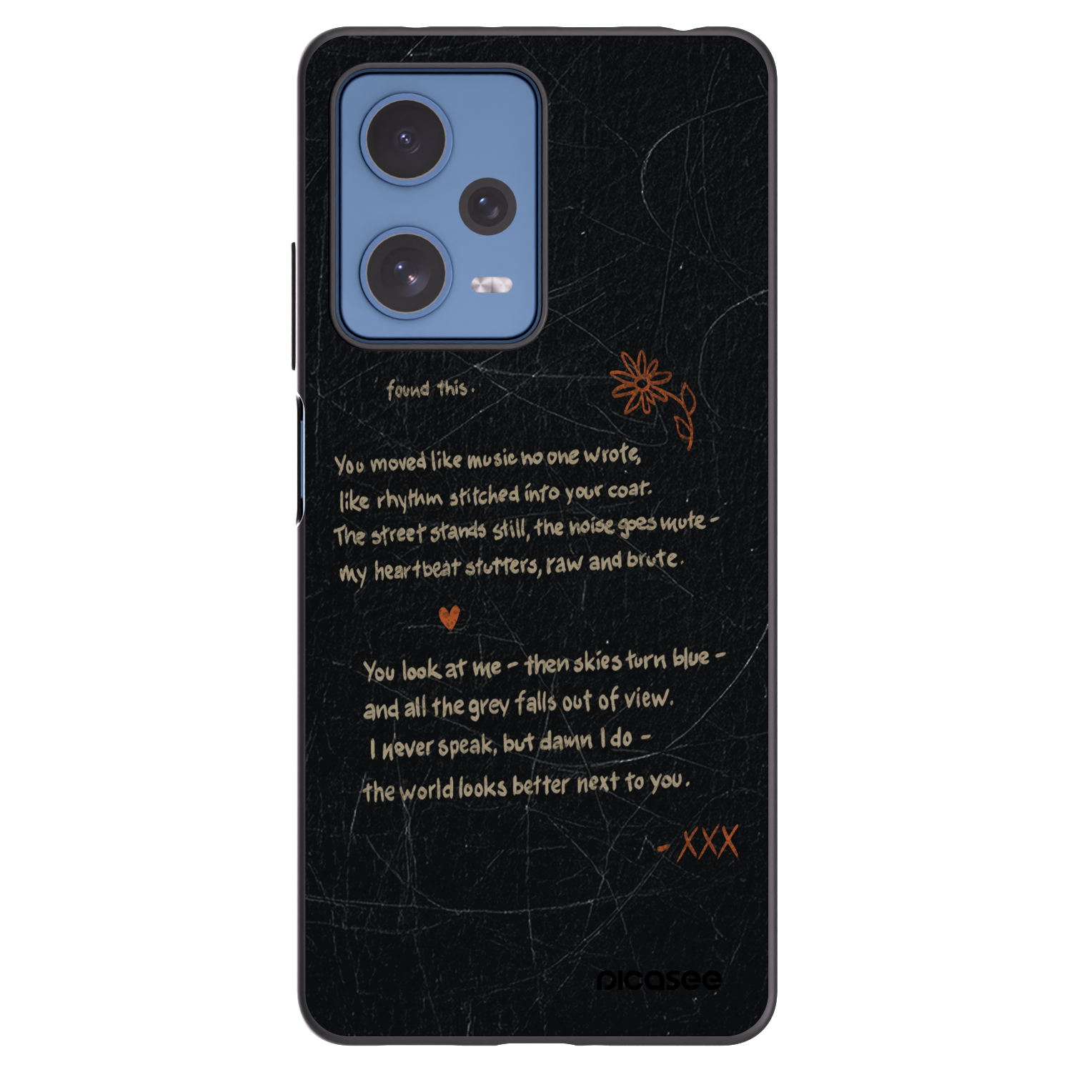 Picasee crna silikonska maskica za Xiaomi Redmi Note 12 Pro 5G - POET
