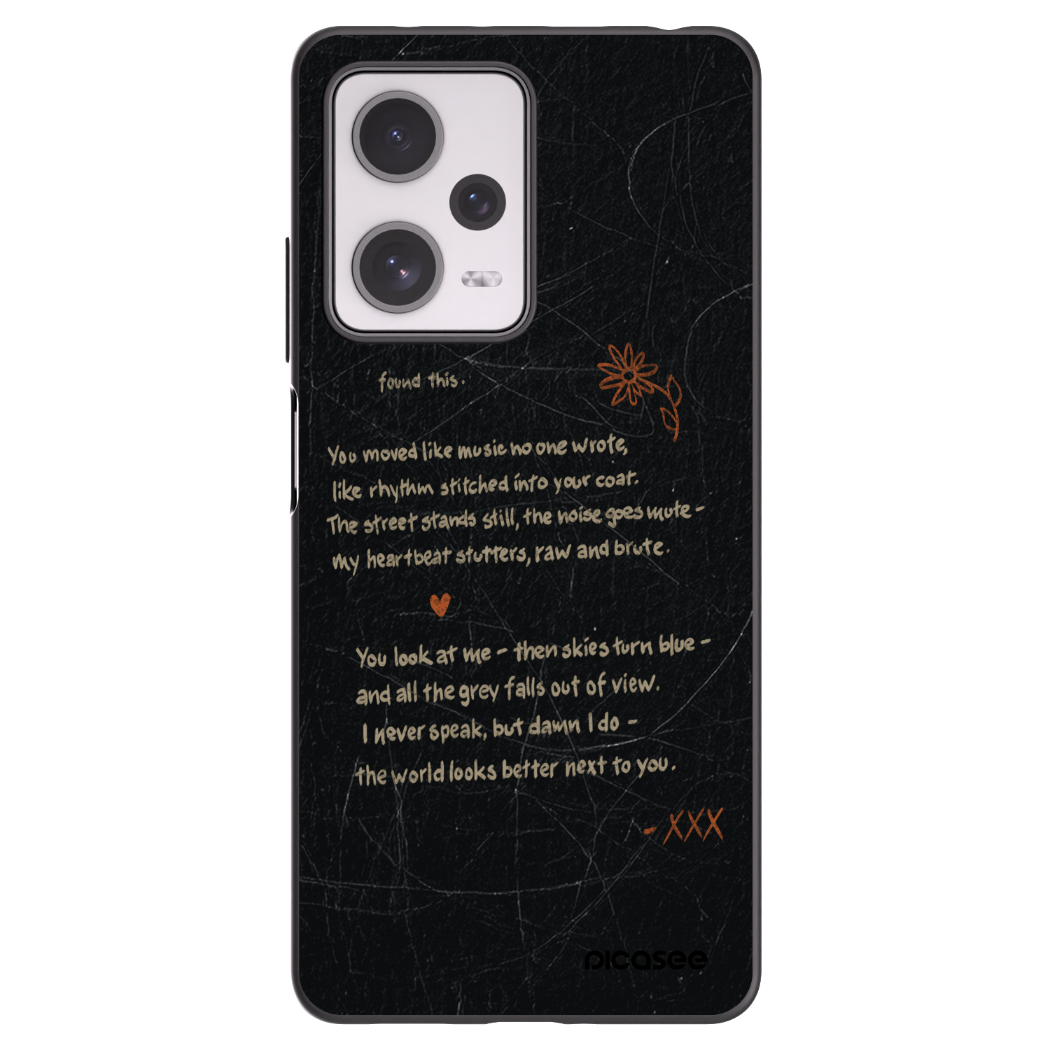 Picasee crna silikonska maskica za Xiaomi Redmi Note 12 Pro+ 5G - POET