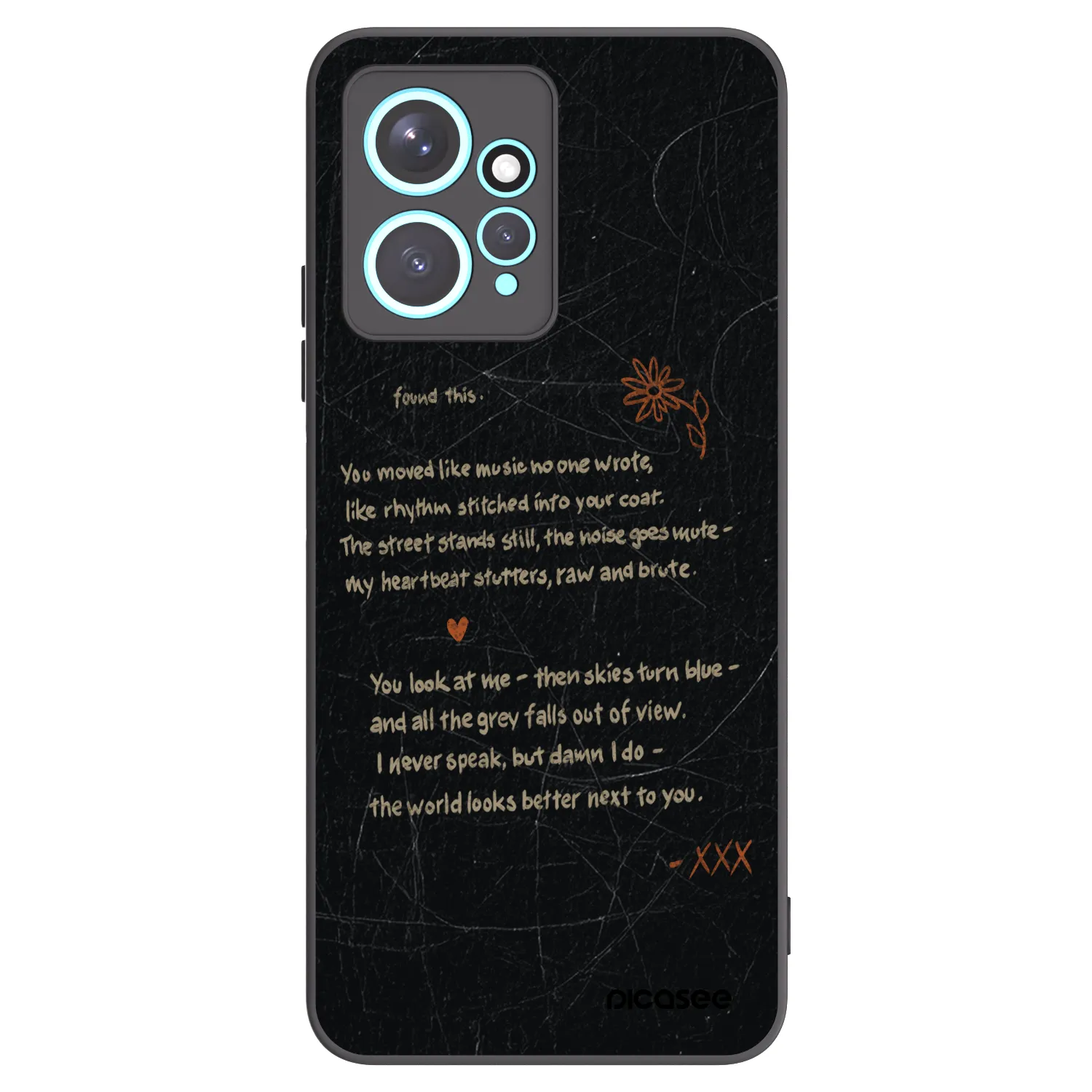 Picasee crna silikonska maskica za Xiaomi Redmi Note 12 4G - POET
