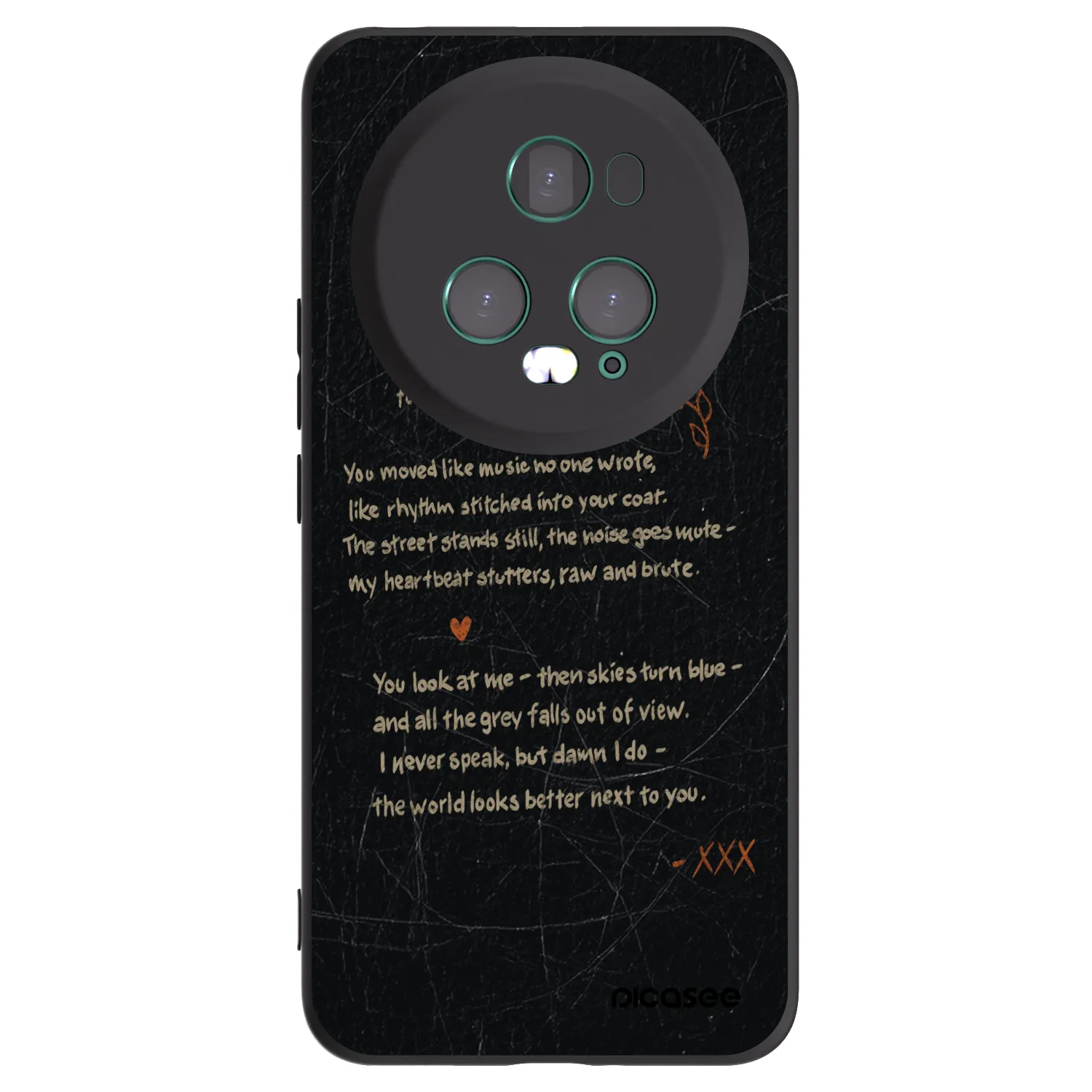 Picasee crna silikonska maskica za Honor Magic5 Pro - POET