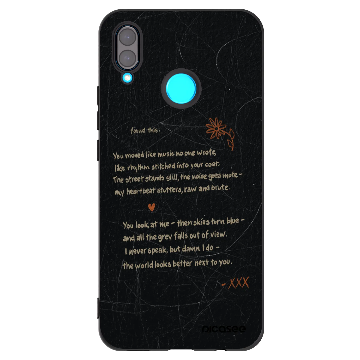 Picasee crna silikonska maskica za Huawei Nova 3 - POET