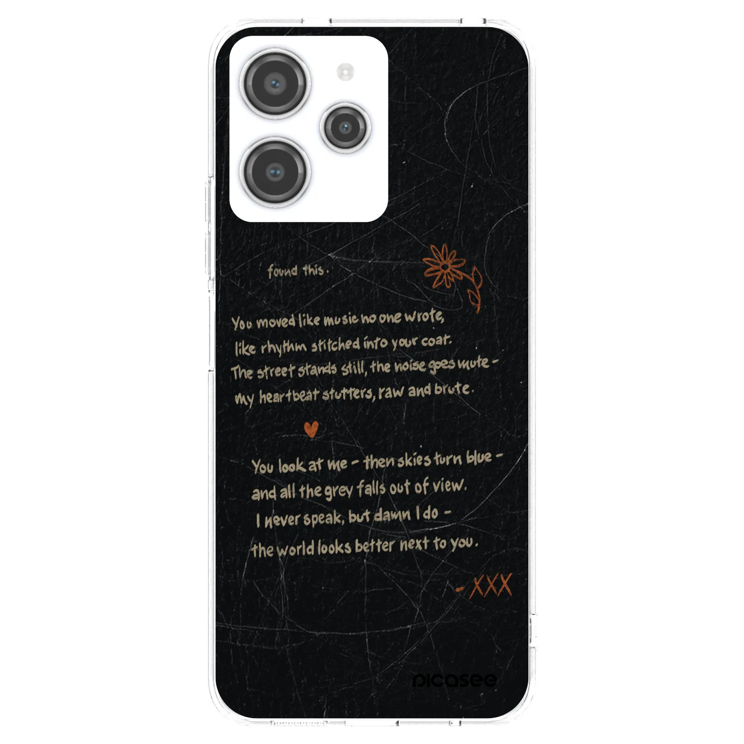 Picasee silikonska prozirna maskica za Xiaomi Redmi 12 4G - POET