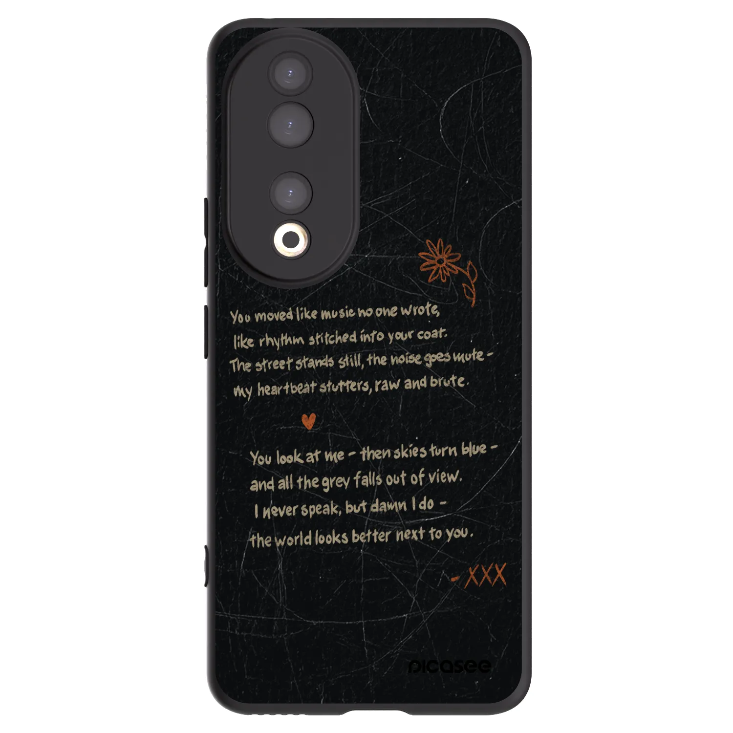 Picasee crna silikonska maskica za Honor 90 5G - POET