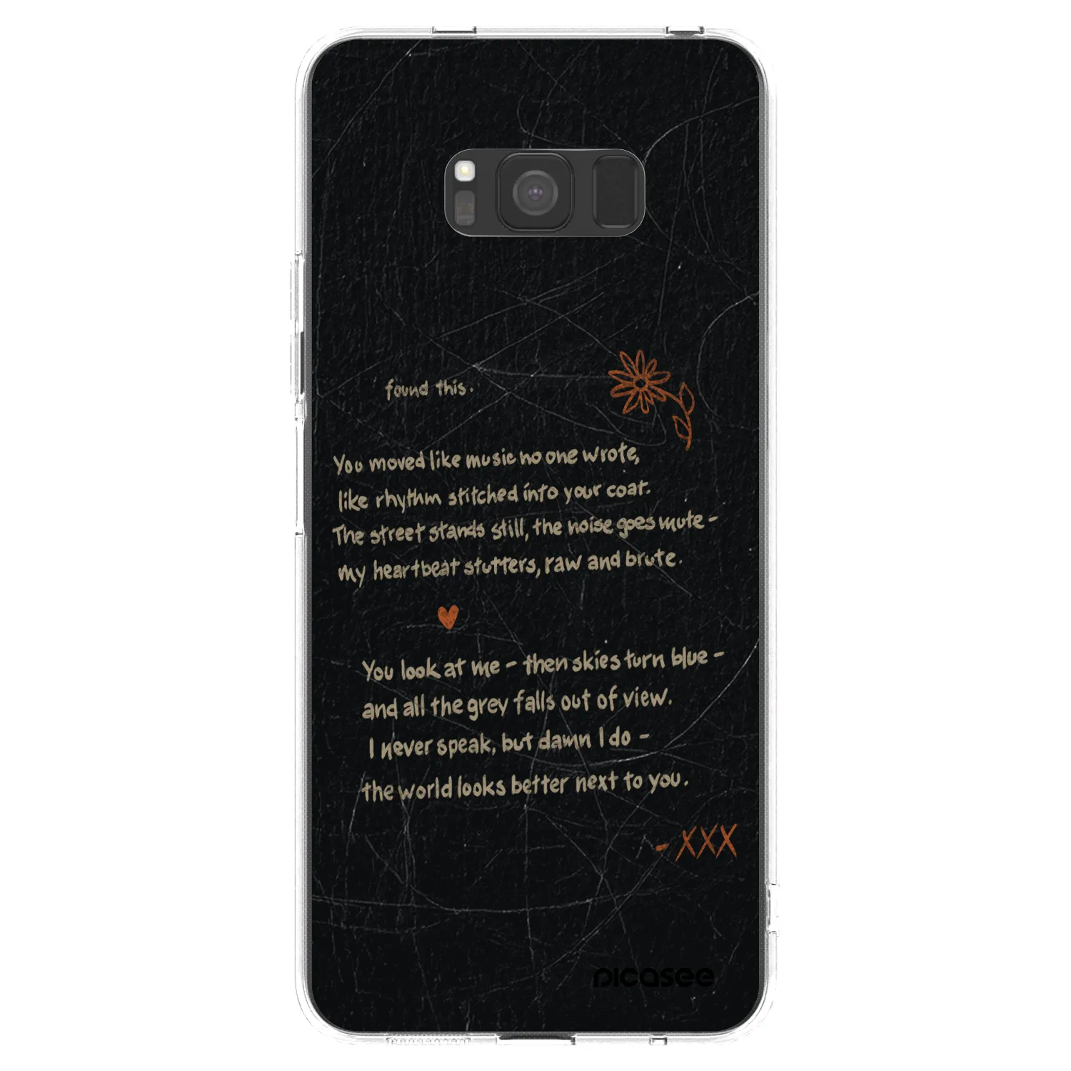 Picasee silikonska prozirna maskica za Samsung Galaxy S8 G950F - POET