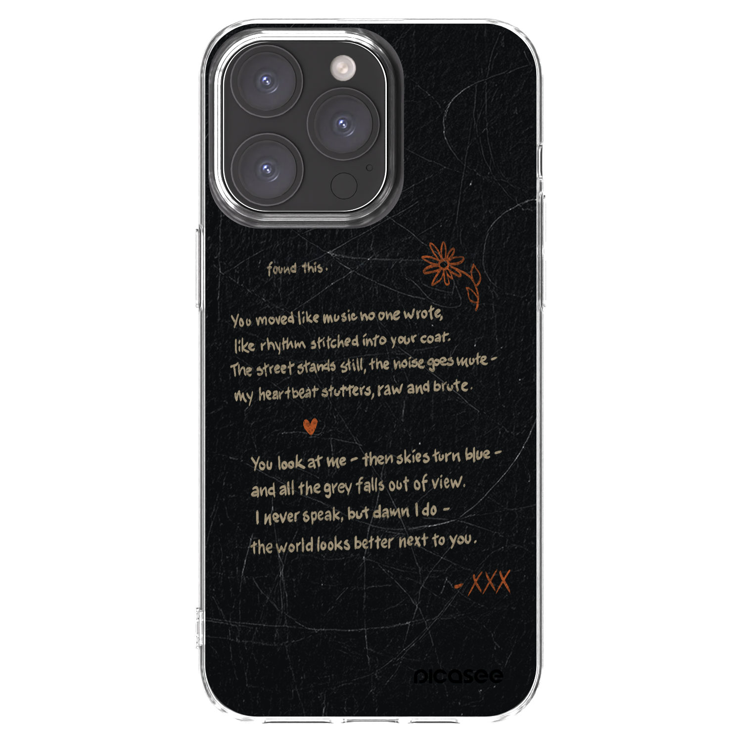 Picasee silikonska prozirna maskica za Apple iPhone 15 Pro Max - POET