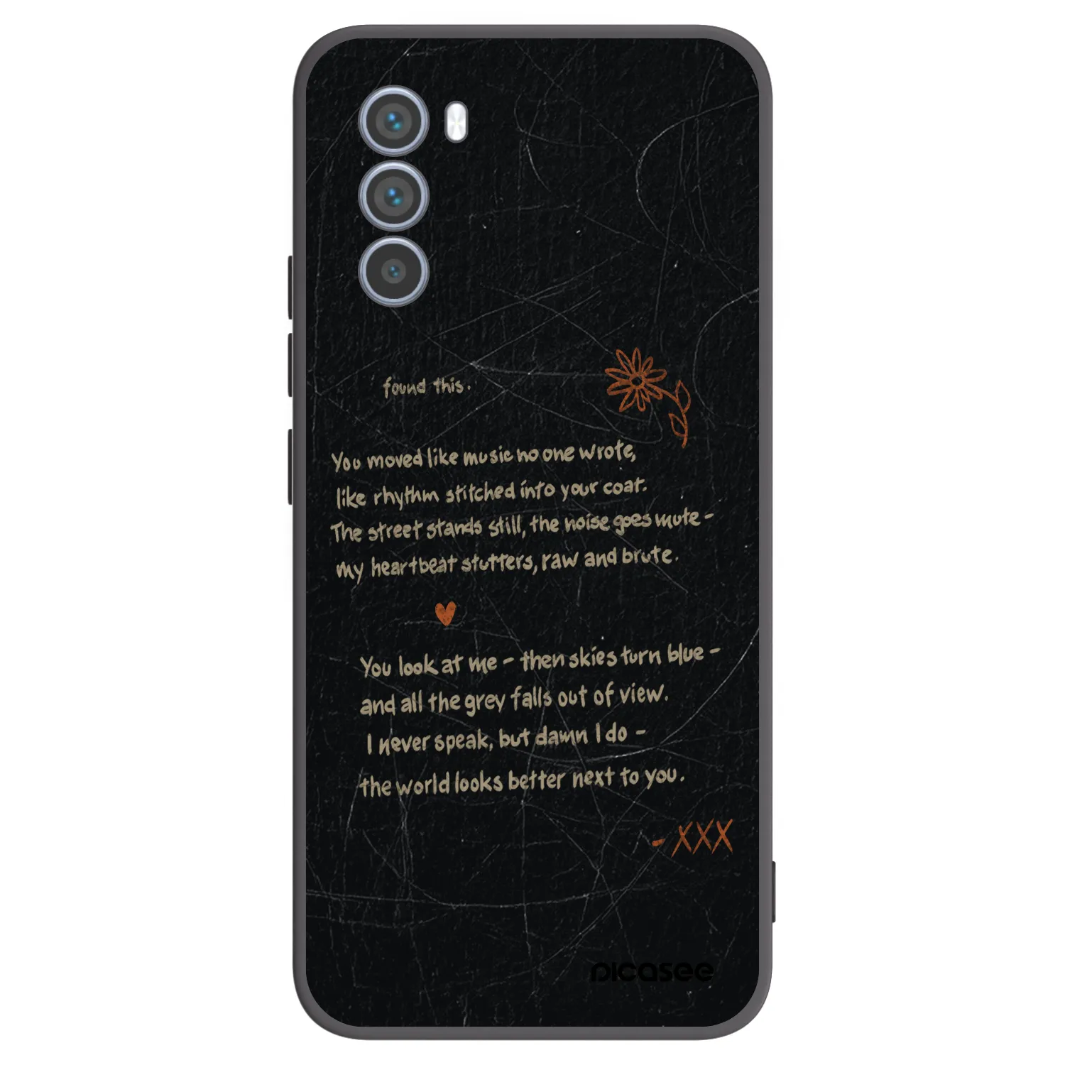 Picasee crna silikonska maskica za Motorola Moto G62 - POET