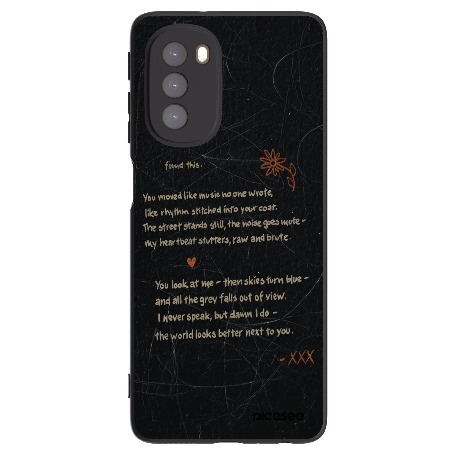 Picasee crna silikonska maskica za Motorola Moto G51 - POET