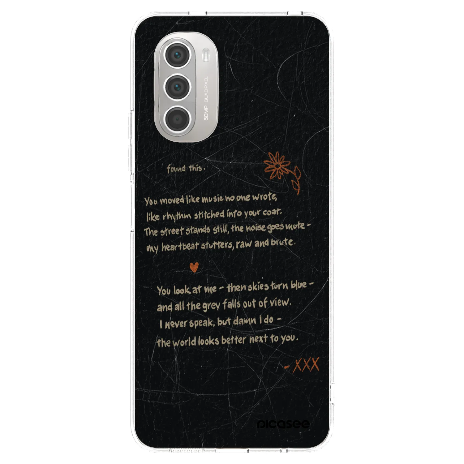 Picasee silikonska prozirna maskica za Motorola Moto G51 - POET