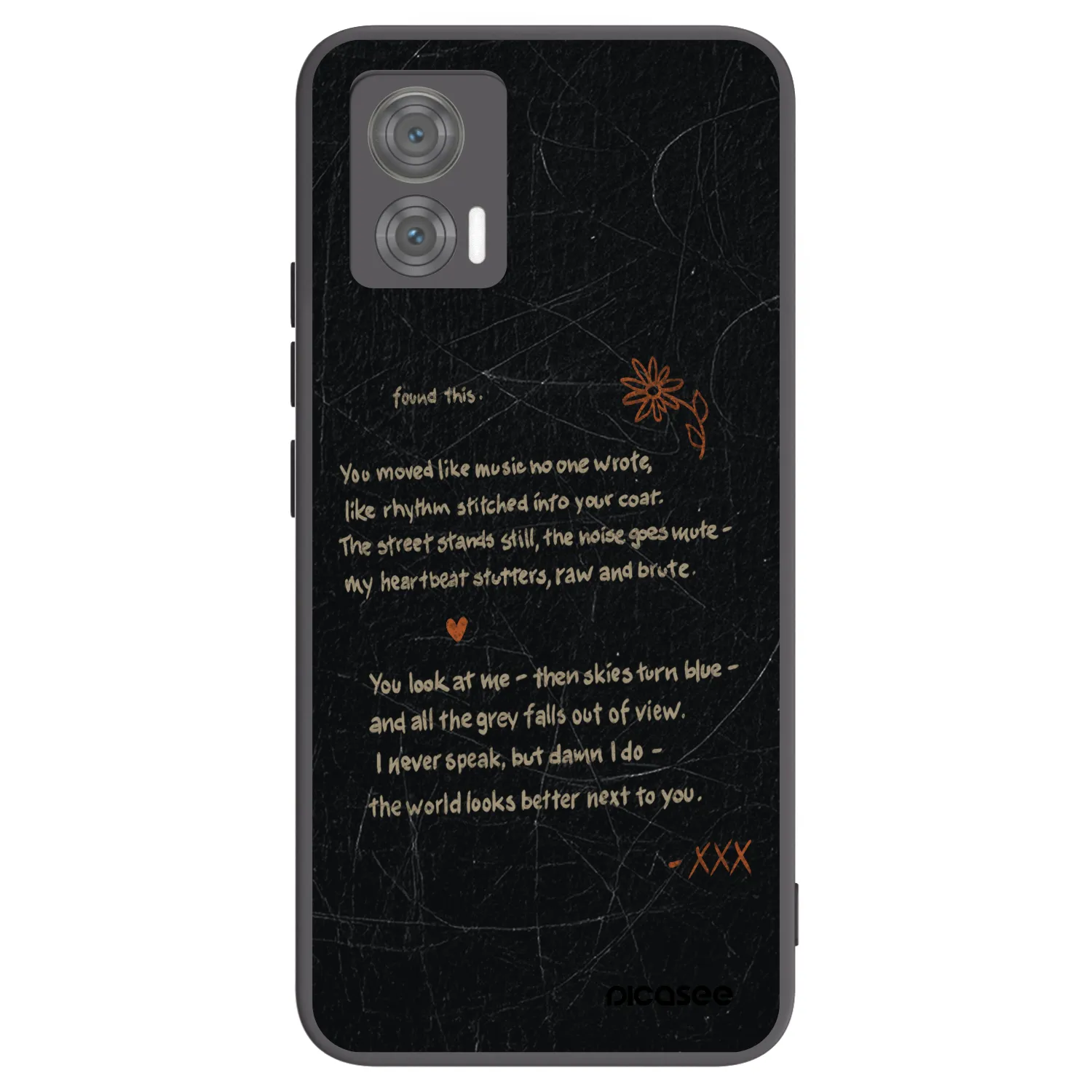 Picasee crna silikonska maskica za Motorola Edge 30 Neo - POET