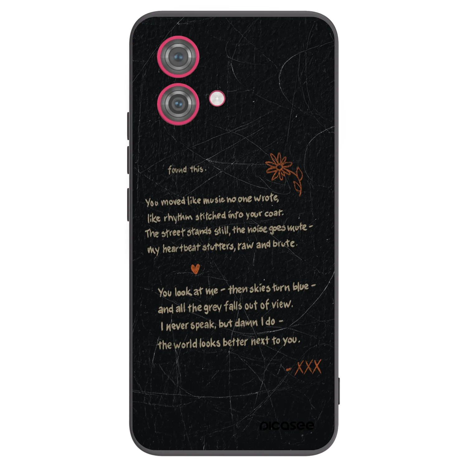 Picasee crna silikonska maskica za Motorola Moto G84 5G - POET