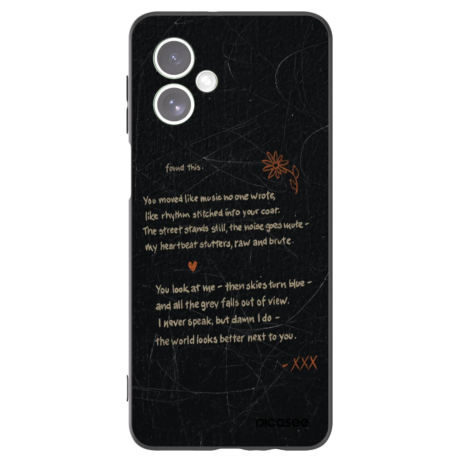 Picasee crna silikonska maskica za Motorola Moto G54 5G - POET