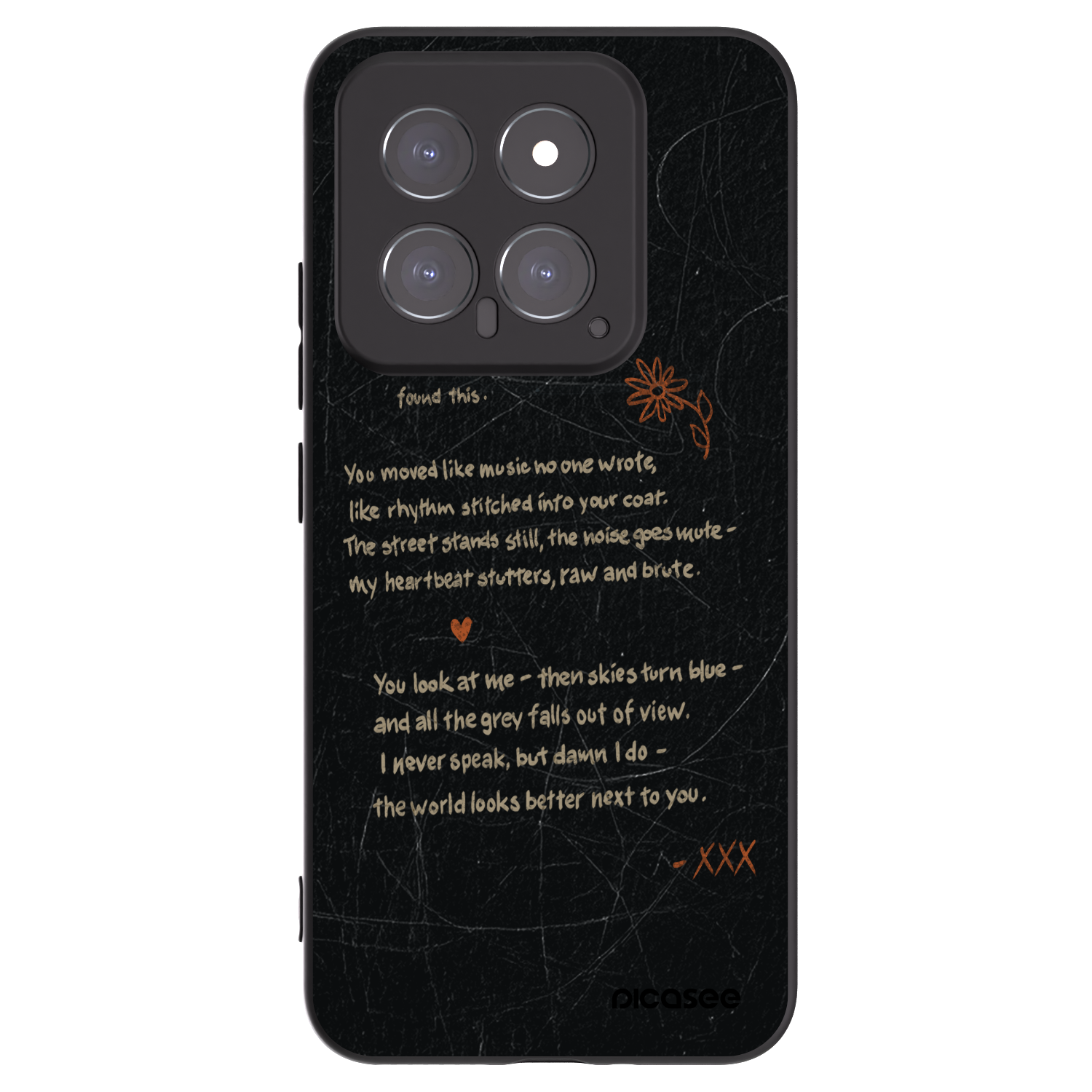 Picasee crna silikonska maskica za Xiaomi 14 - POET
