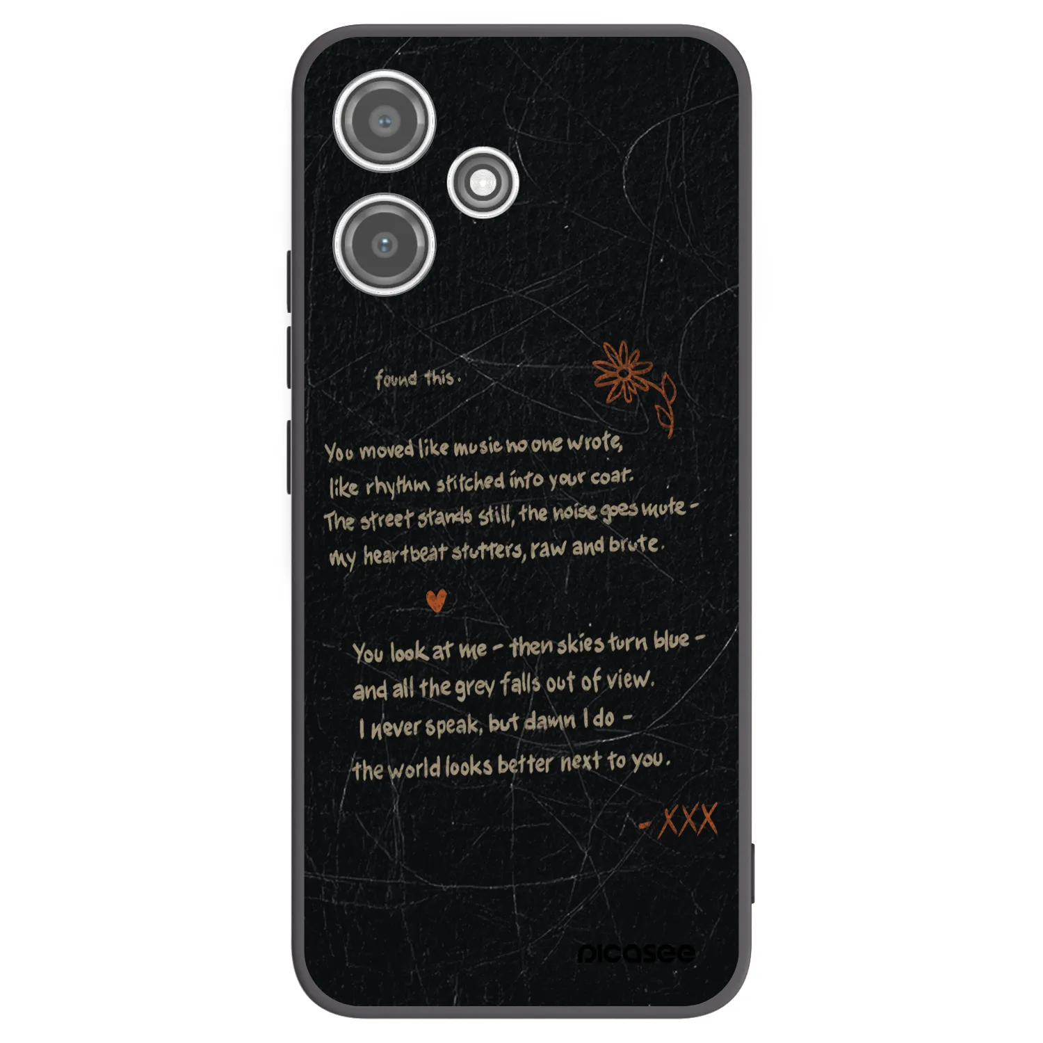 Picasee crna silikonska maskica za Xiaomi Redmi 12 5G - POET