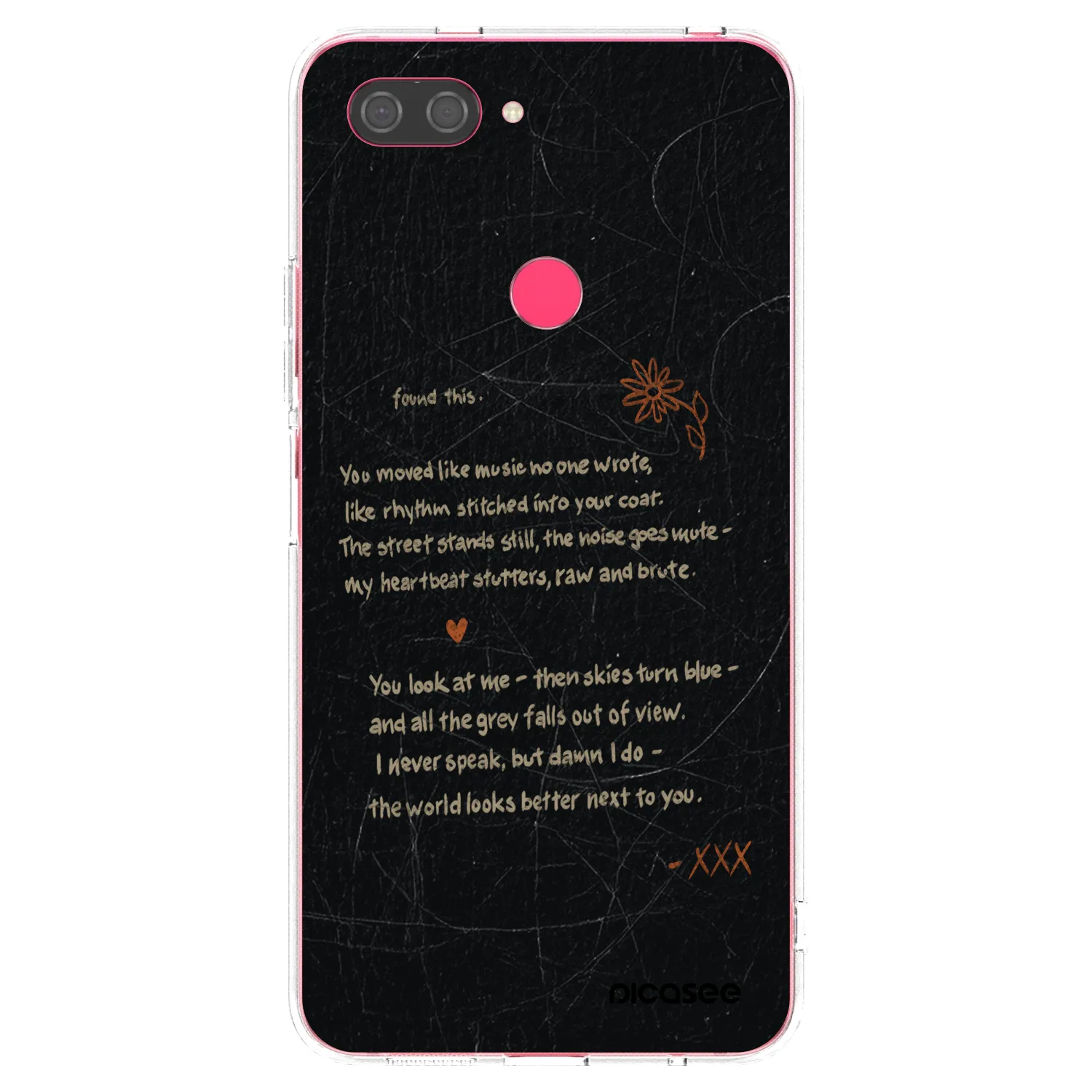 Picasee silikonska prozirna maskica za Xiaomi Mi 8 Lite - POET