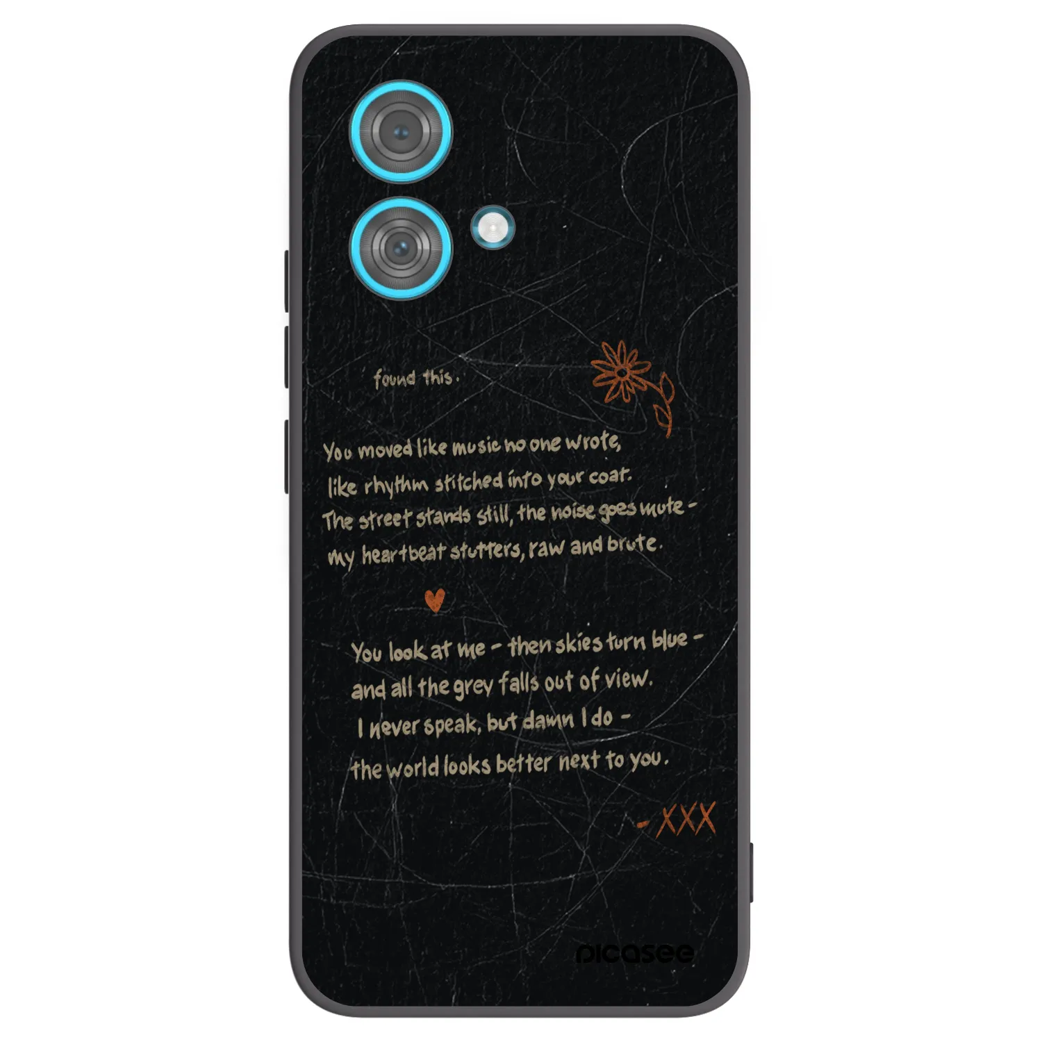Picasee crna silikonska maskica za Motorola Edge 40 Neo - POET