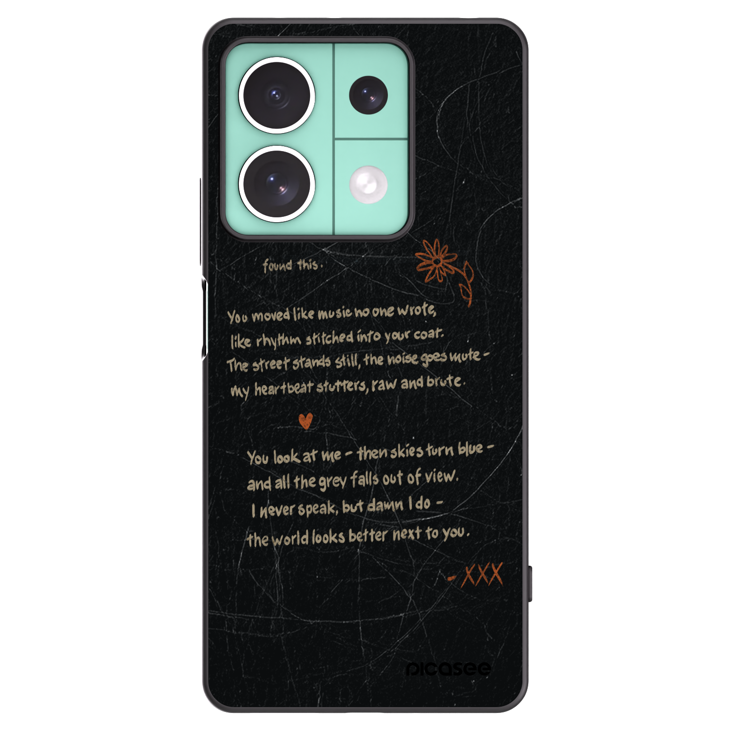 Picasee crna silikonska maskica za Xiaomi Redmi Note 13 5G - POET